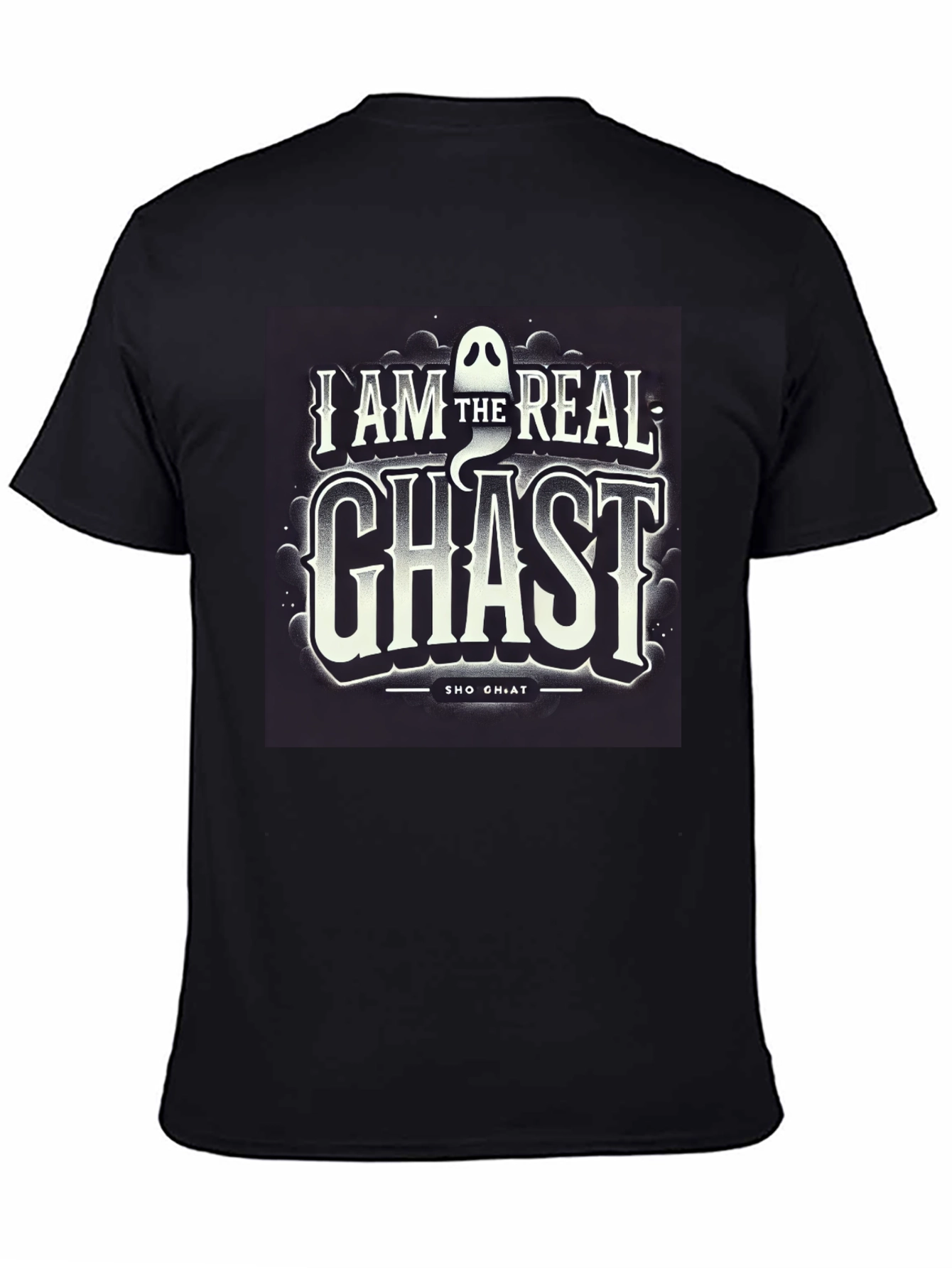 Black I AM The Real Ghast Graphic Tee, Halloween view 4