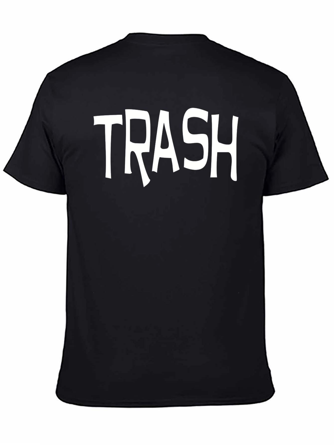 Black Trash Graphic Tee - Unisex Crew Neck view 4