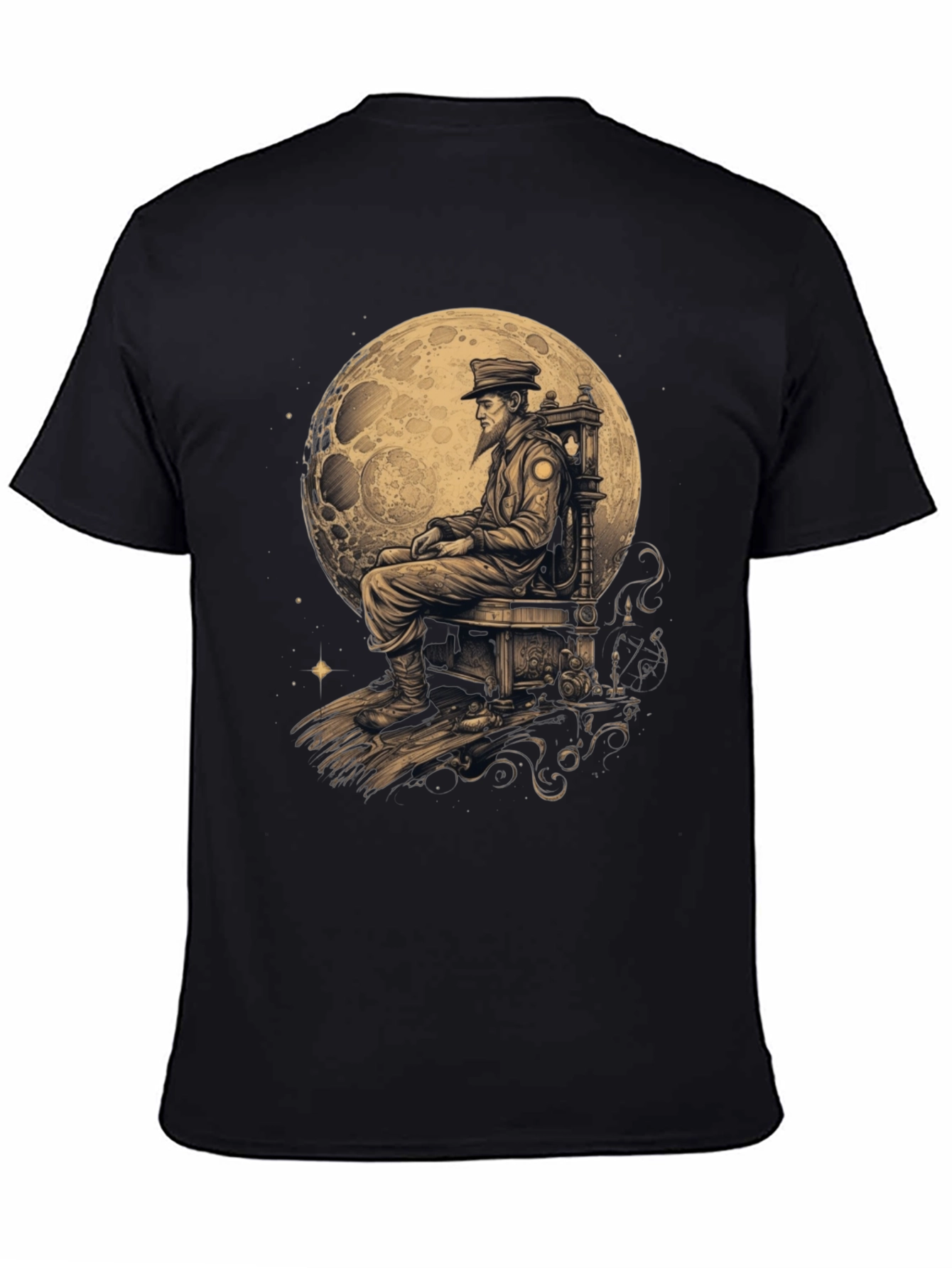 Black Moon Captain Graphic T-Shirt view 4
