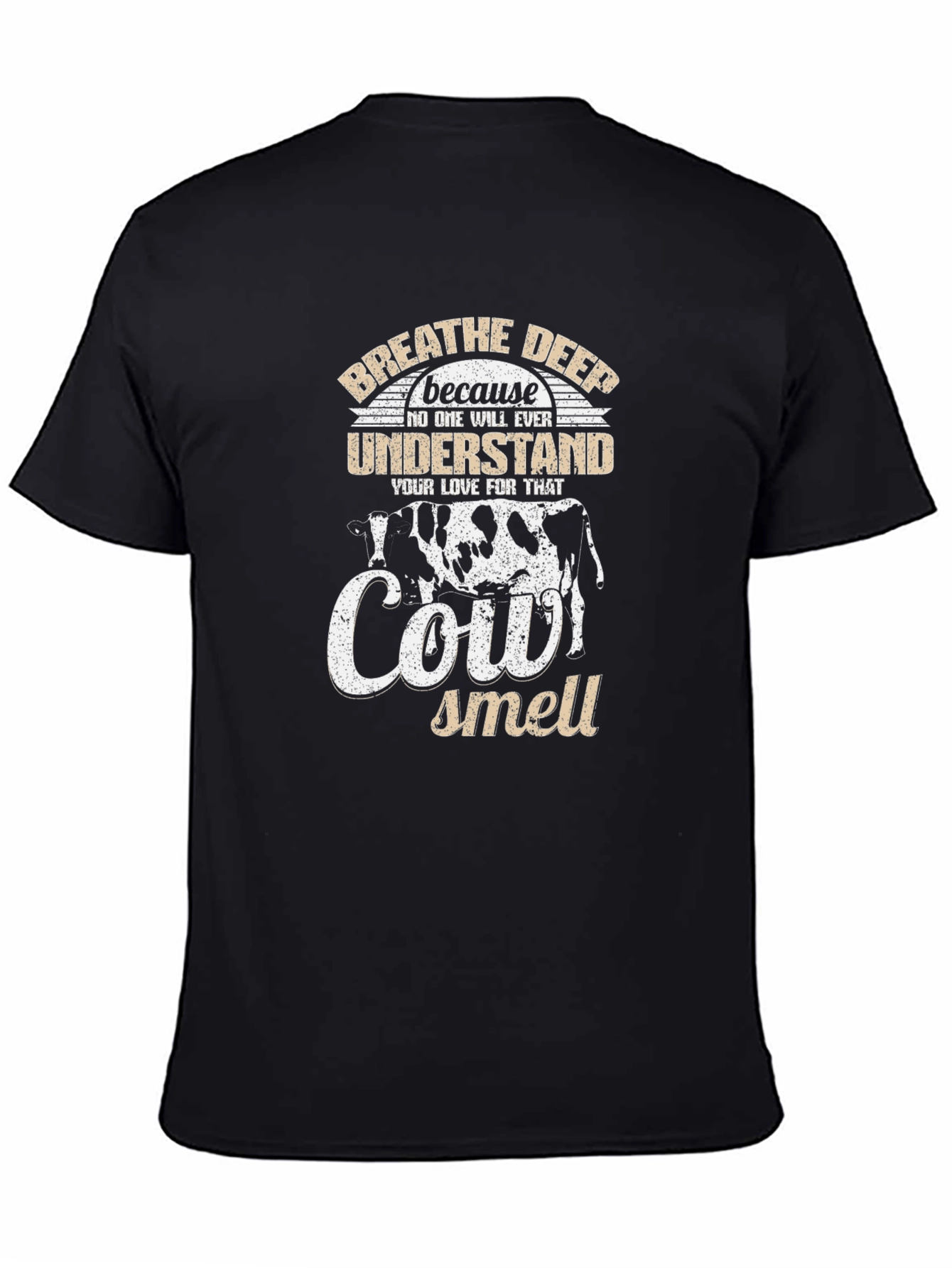 Black Cow Smell Graphic T-Shirt view 4