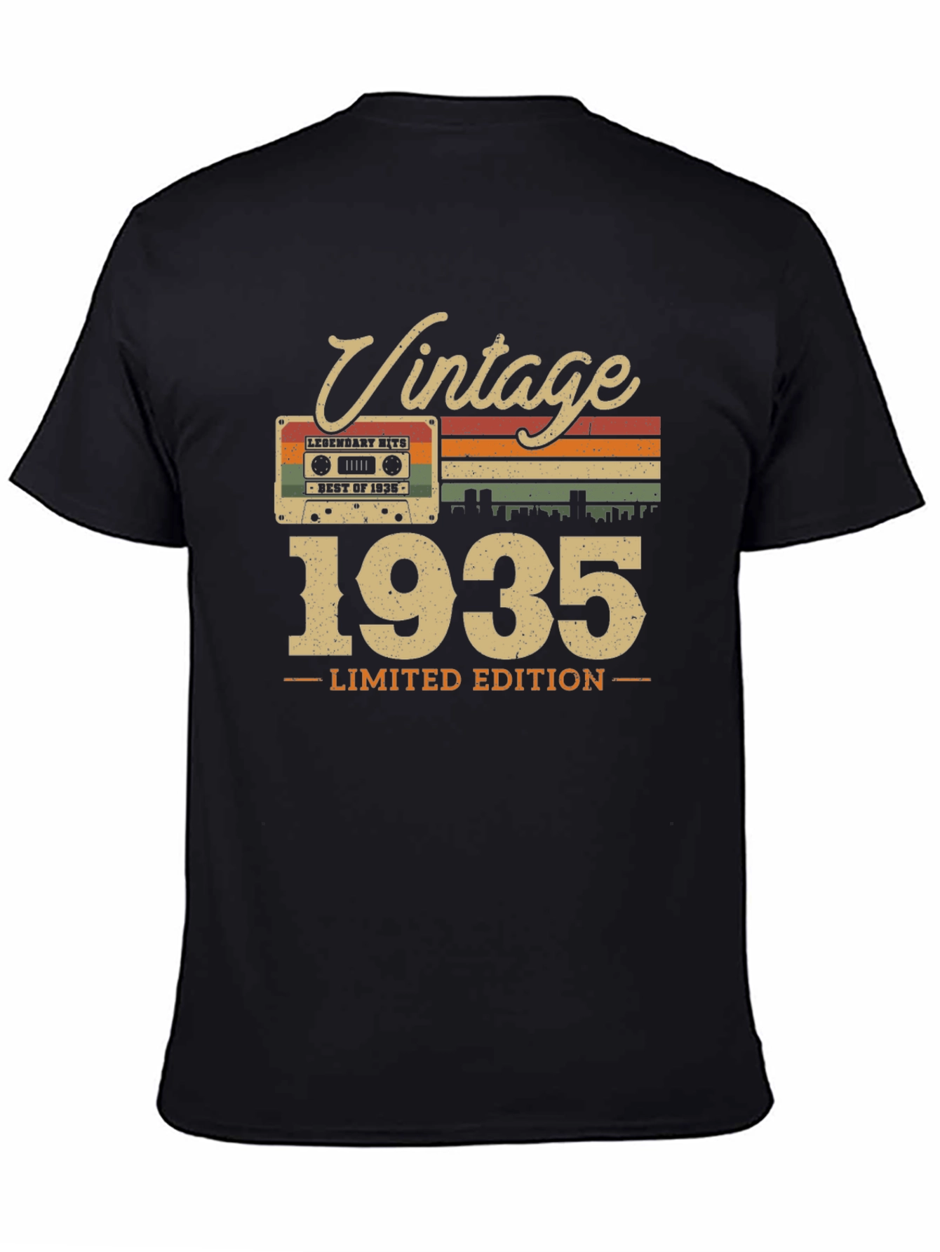 Black Vintage 1935 Limited Edition T-Shirt view 4