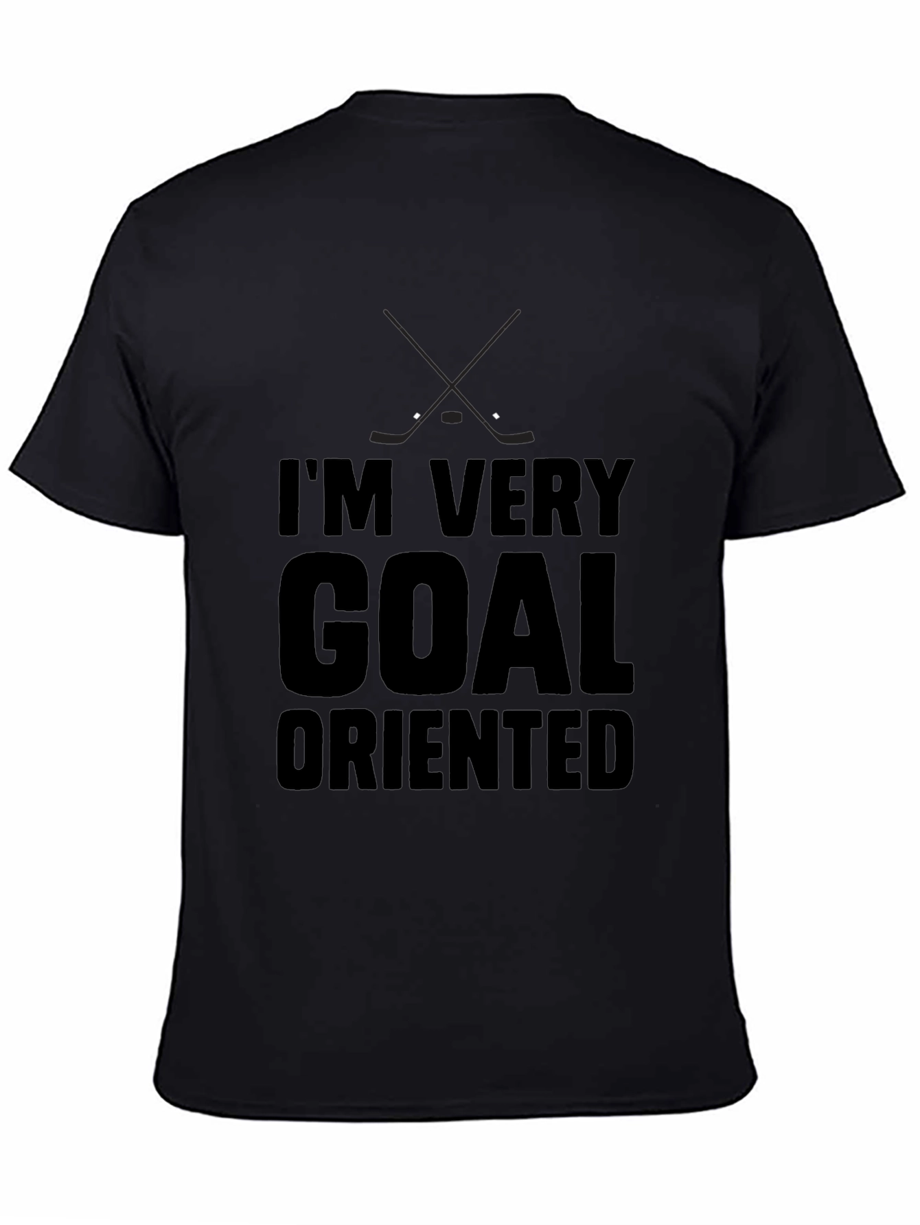 Black Goal Oriented Hockey T-Shirt view 4