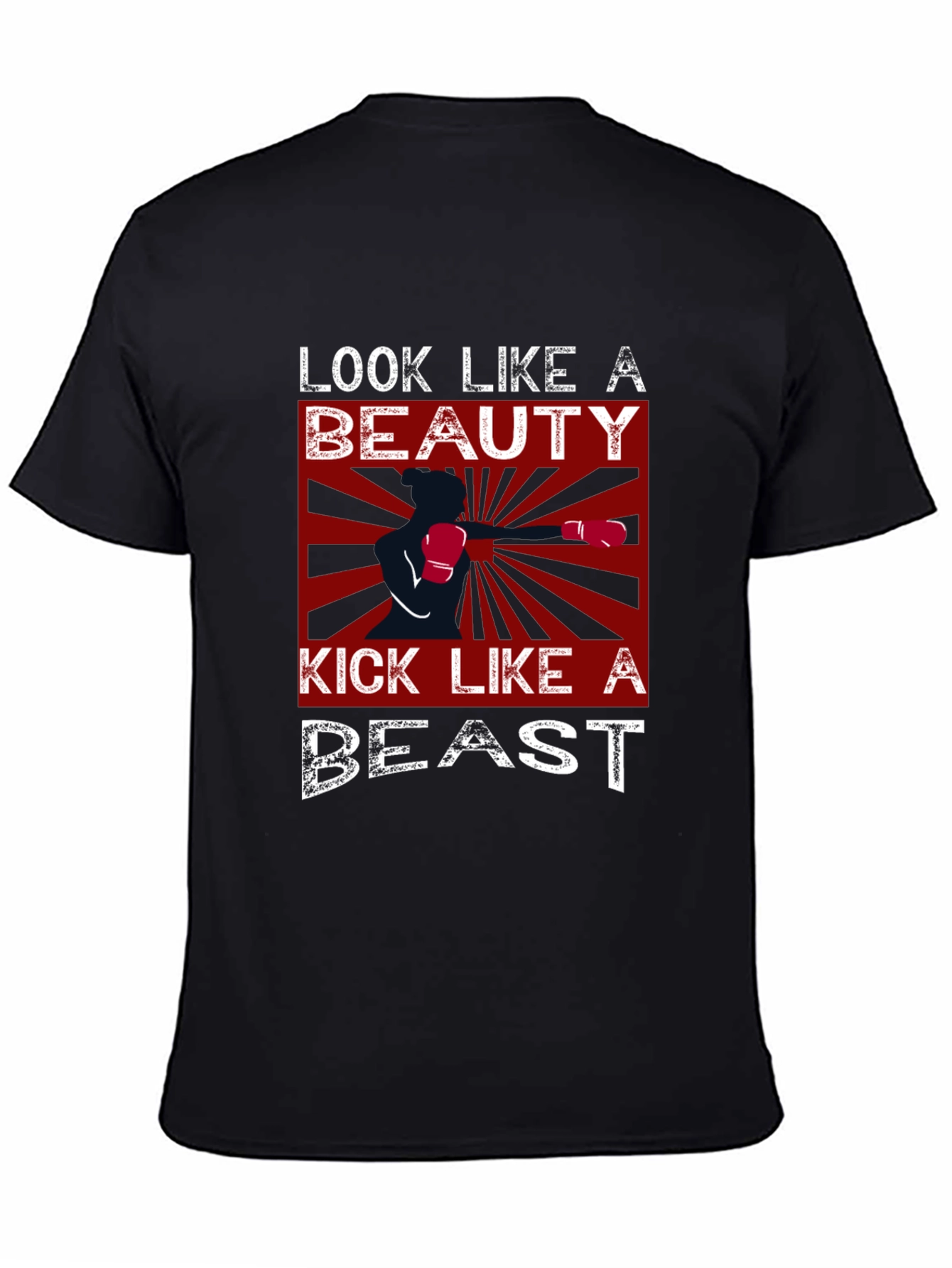 Black Beauty and Beast Graphic T-Shirt view 4