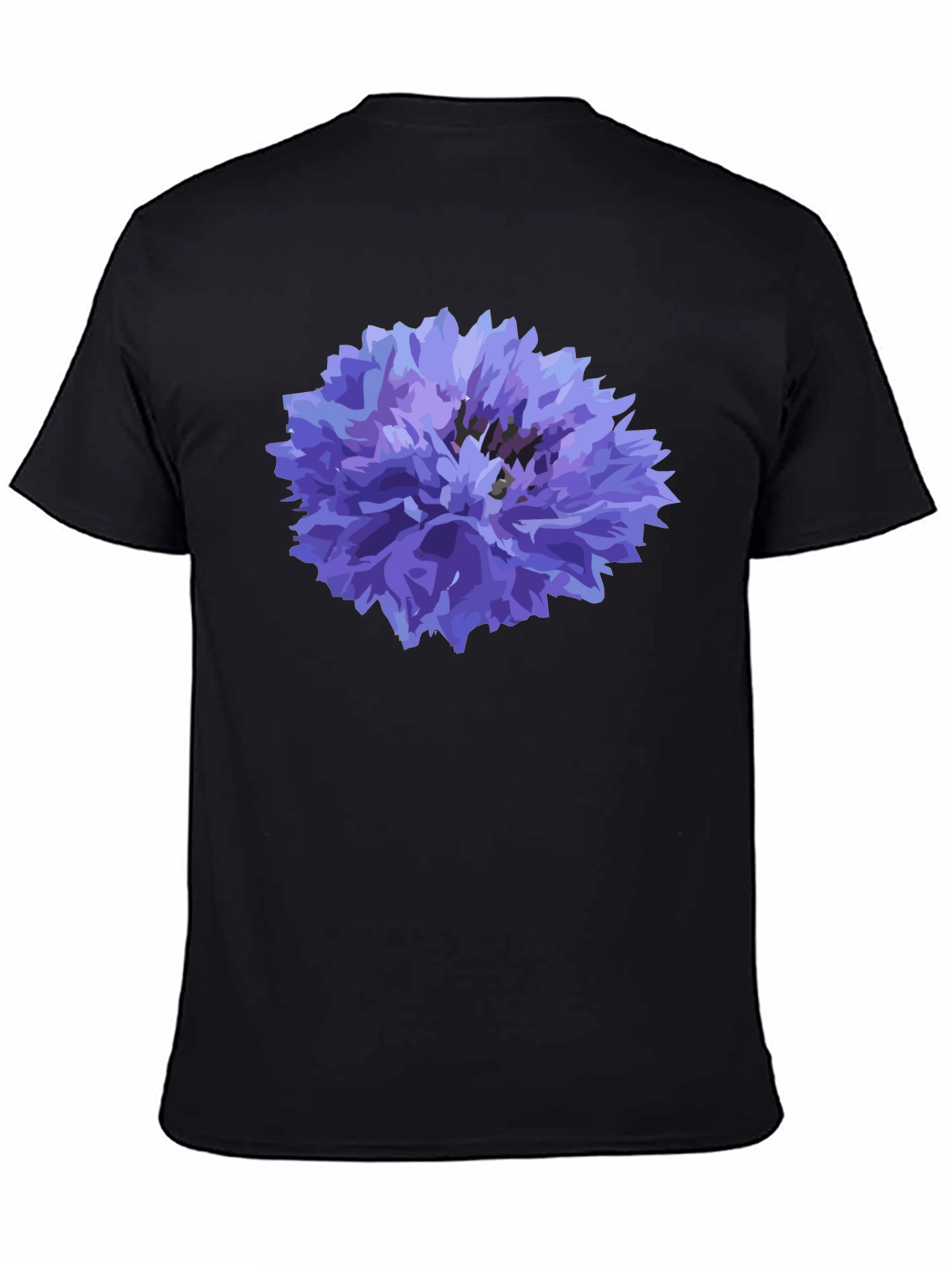 Black Cornflower Black T-Shirt view 4