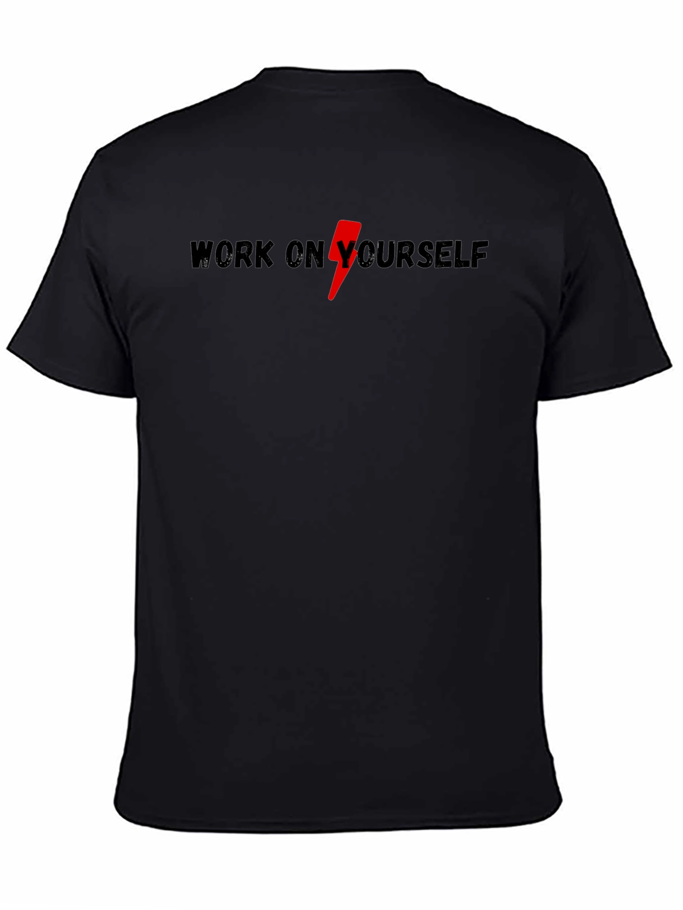 Black Work On Yourself Black Graphic Tee view 4
