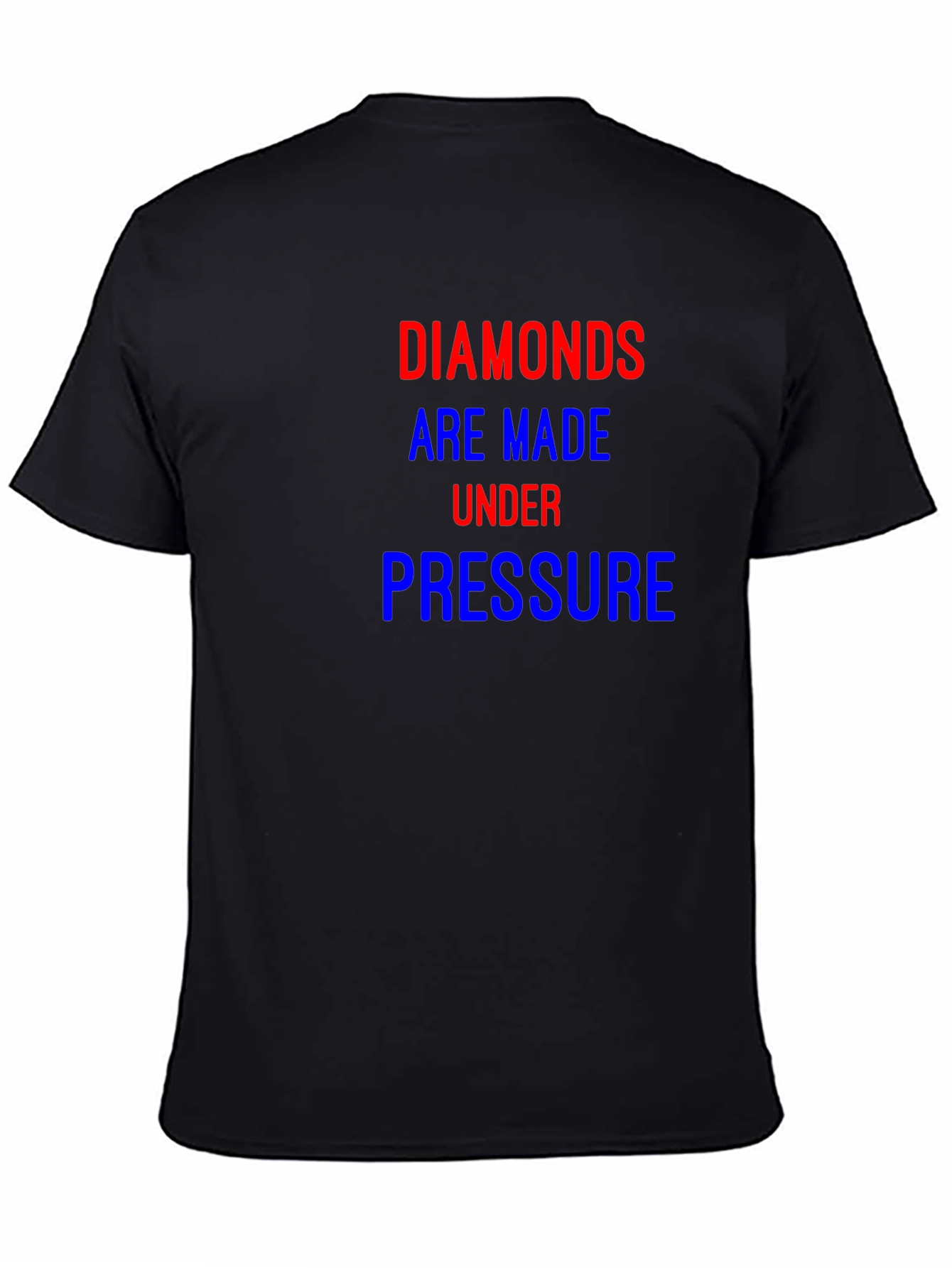Black Diamonds Under Pressure Tee - Motivational Graphic T-Shirt view 4