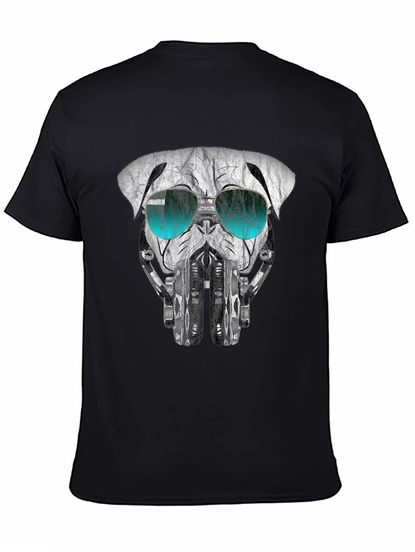 Black Pug DJ Graphic Tee view 4