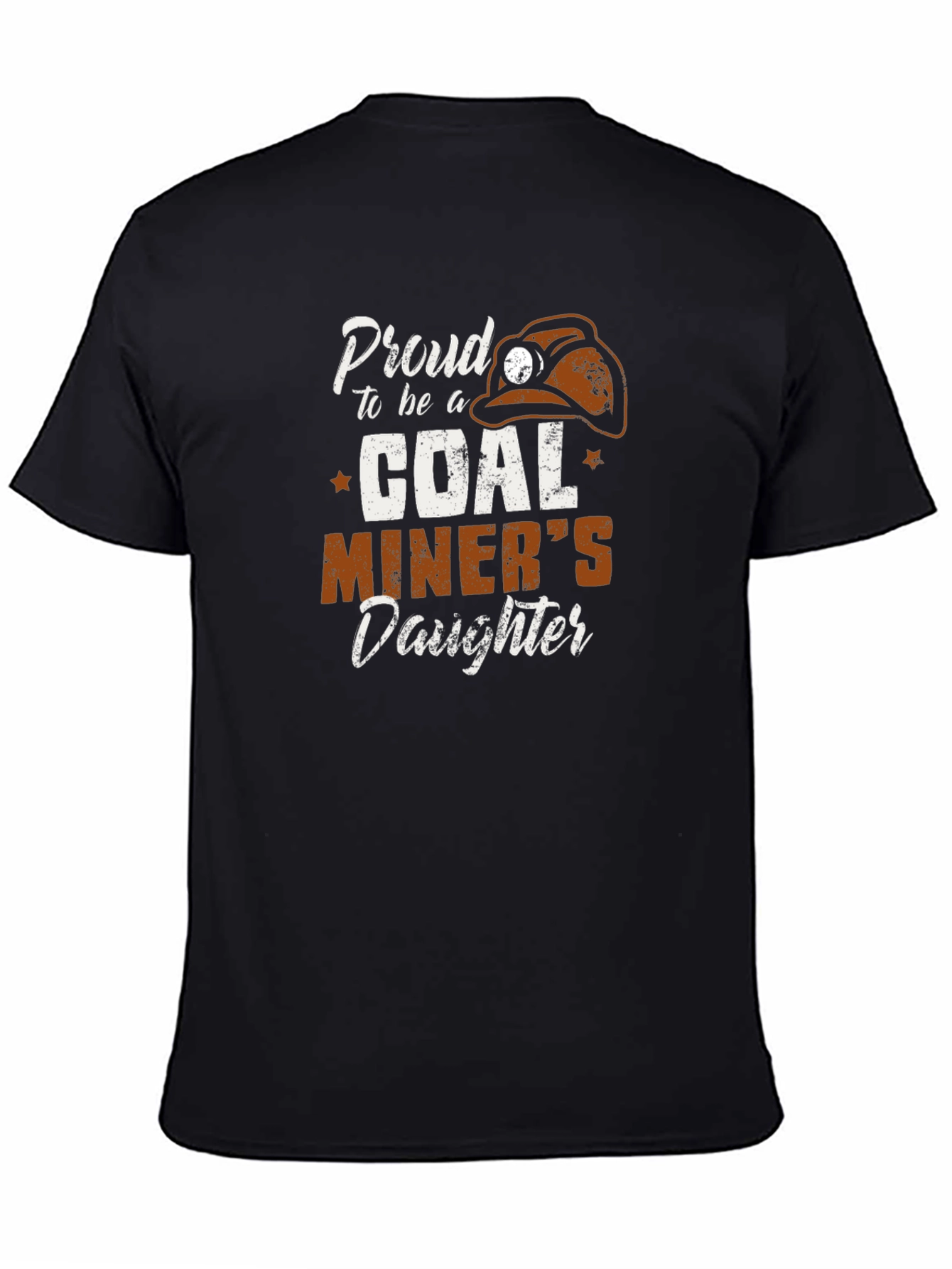 Black Proud Coal Miner's Daughter T-Shirt - Black view 4