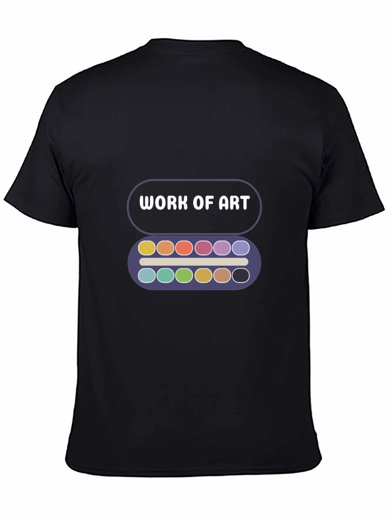 Black Work of Art T-Shirt view 4