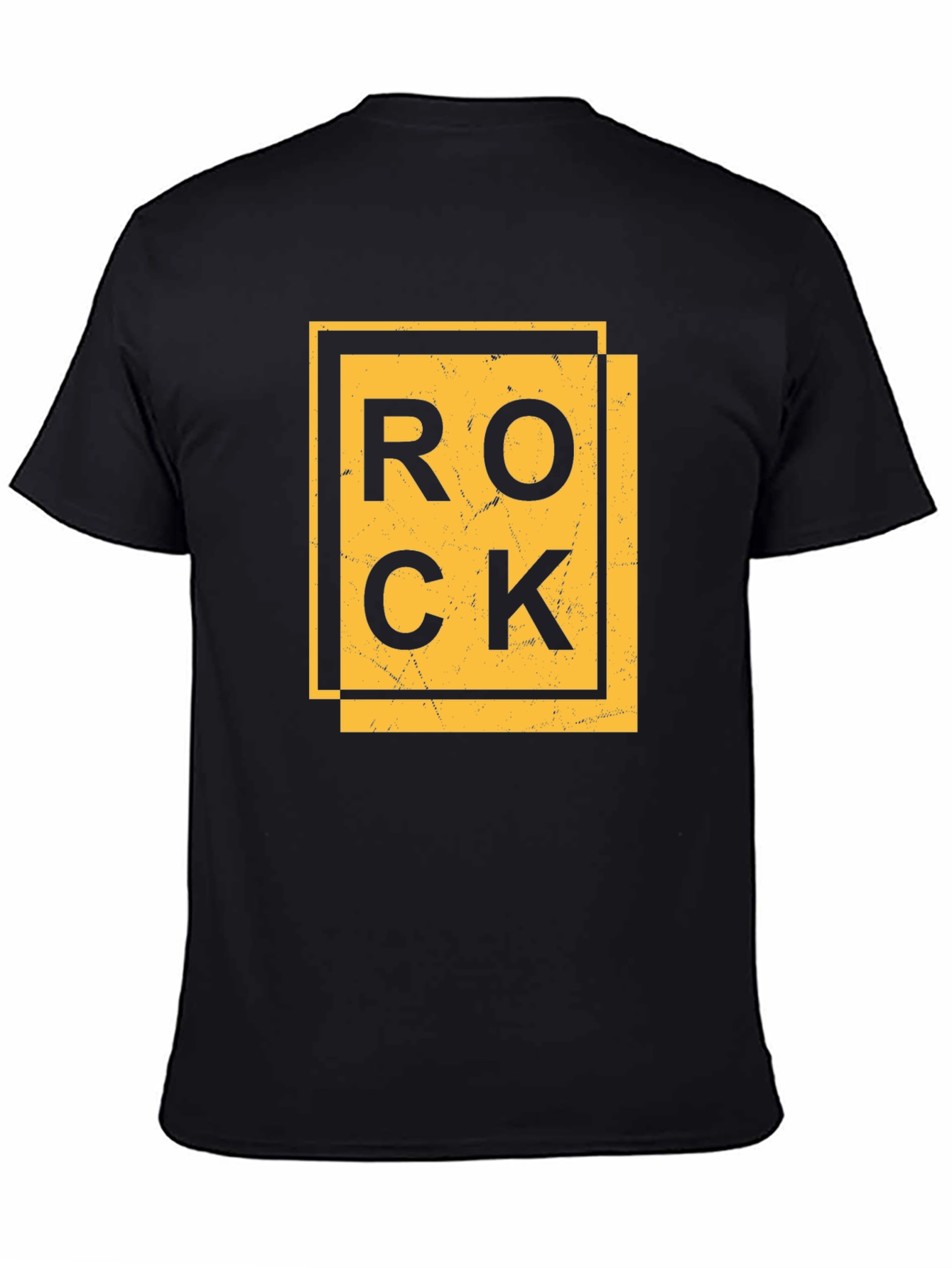 Black Rock Graphic Print Black T-Shirt view 4