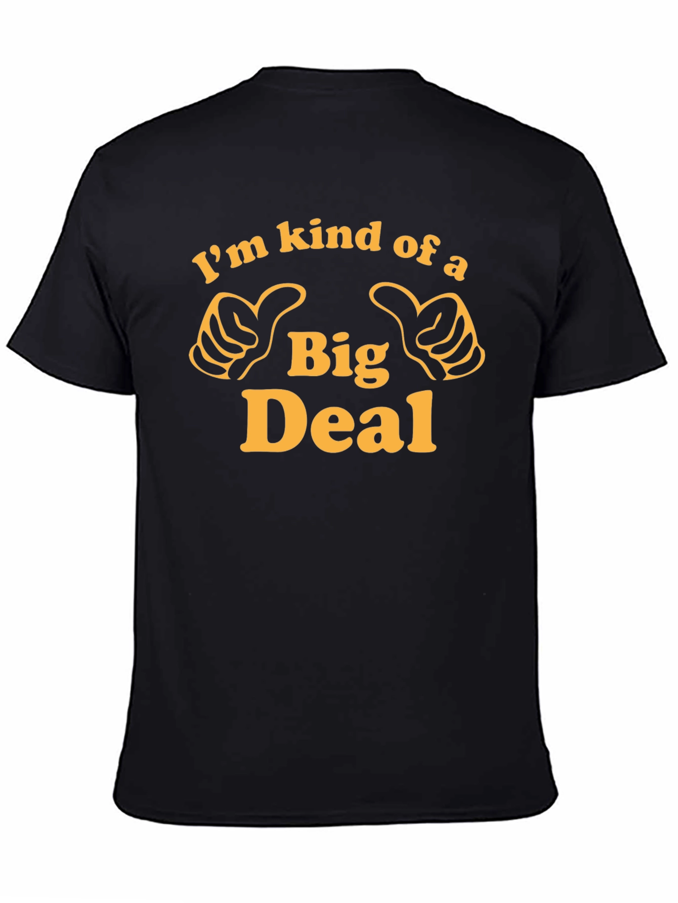 Black Big Deal Graphic T-Shirt view 4