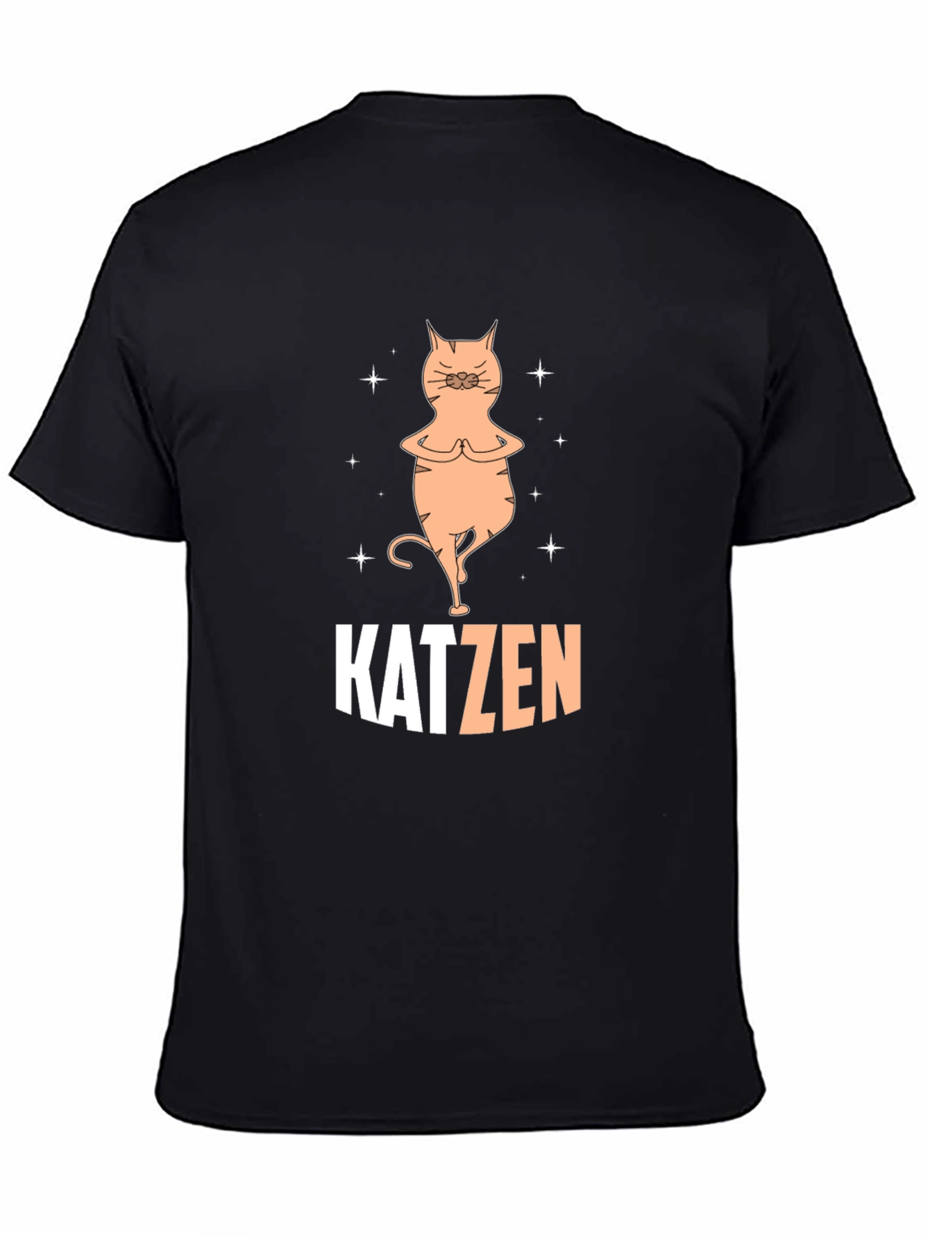 Black Katzen Yoga Black T-Shirt view 4