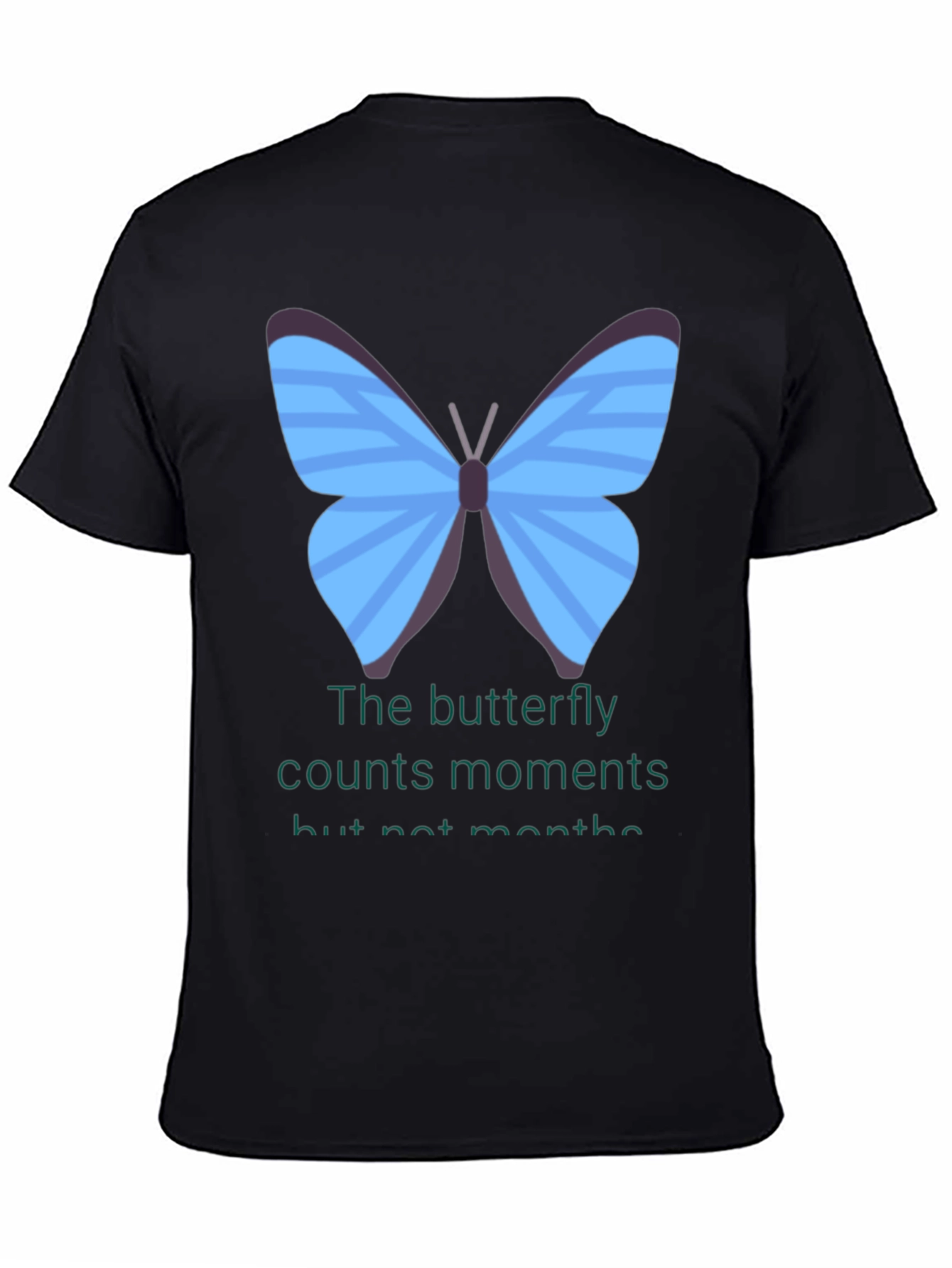 Black Butterfly Moments T-Shirt view 4