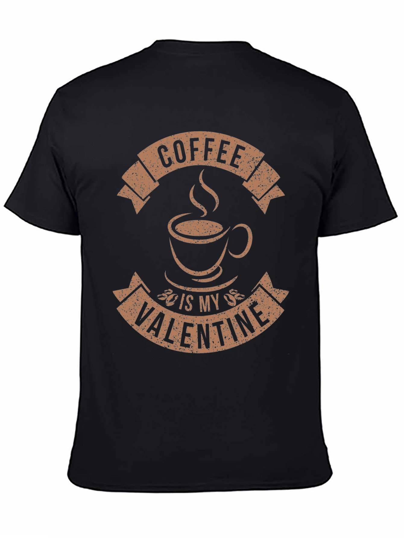 Black Coffee Is My Valentine Graphic Tee view 4