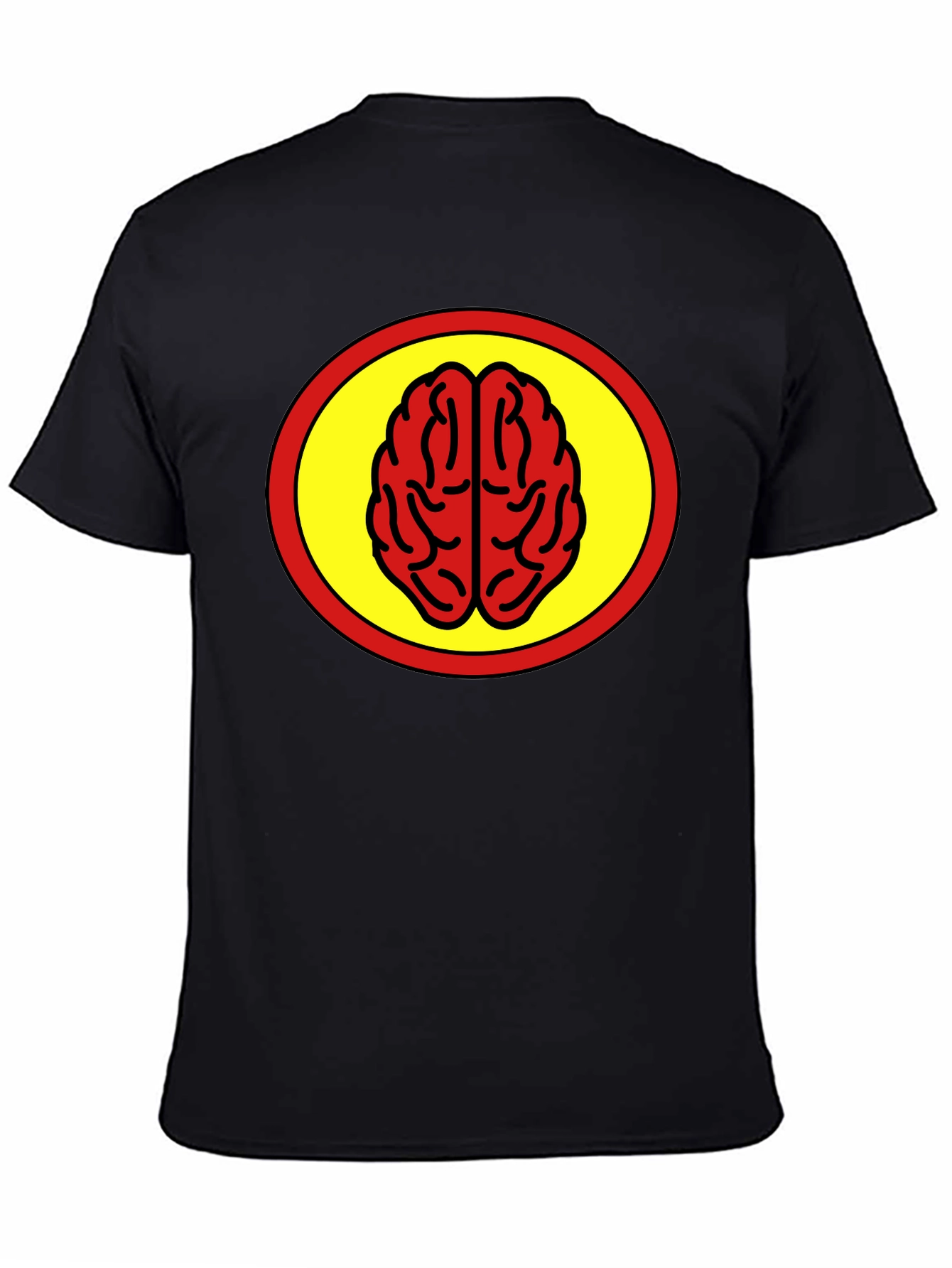 Black Brain Power T-Shirt - Bold Graphic Tee view 4