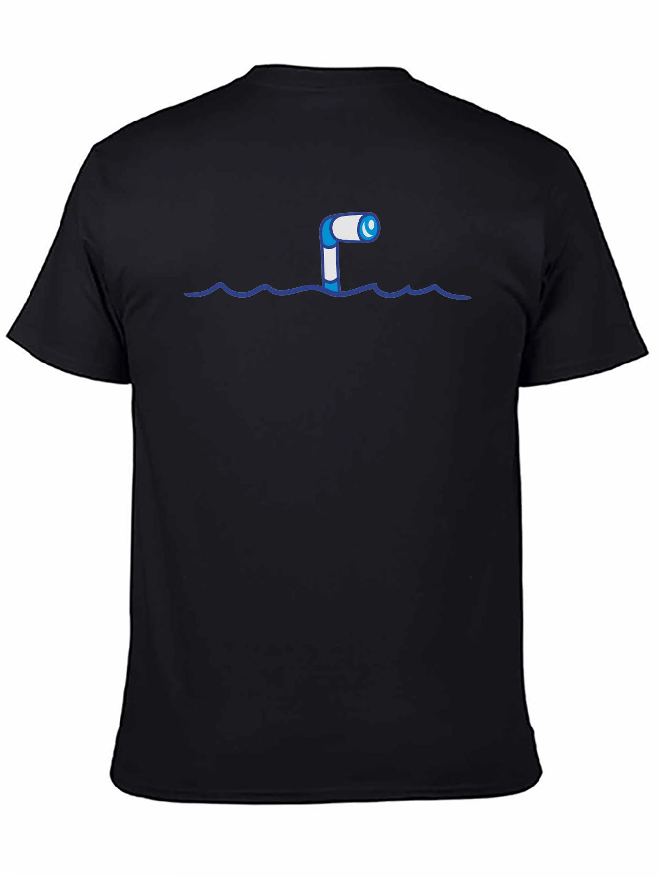 Black Periscope T-Shirt - Novelty Nautical Peek view 4