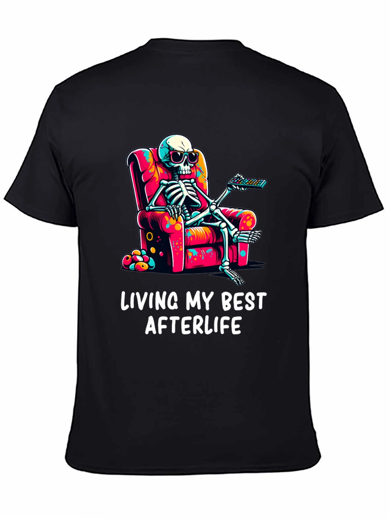 Black Living My Best Afterlife T-Shirt view 4