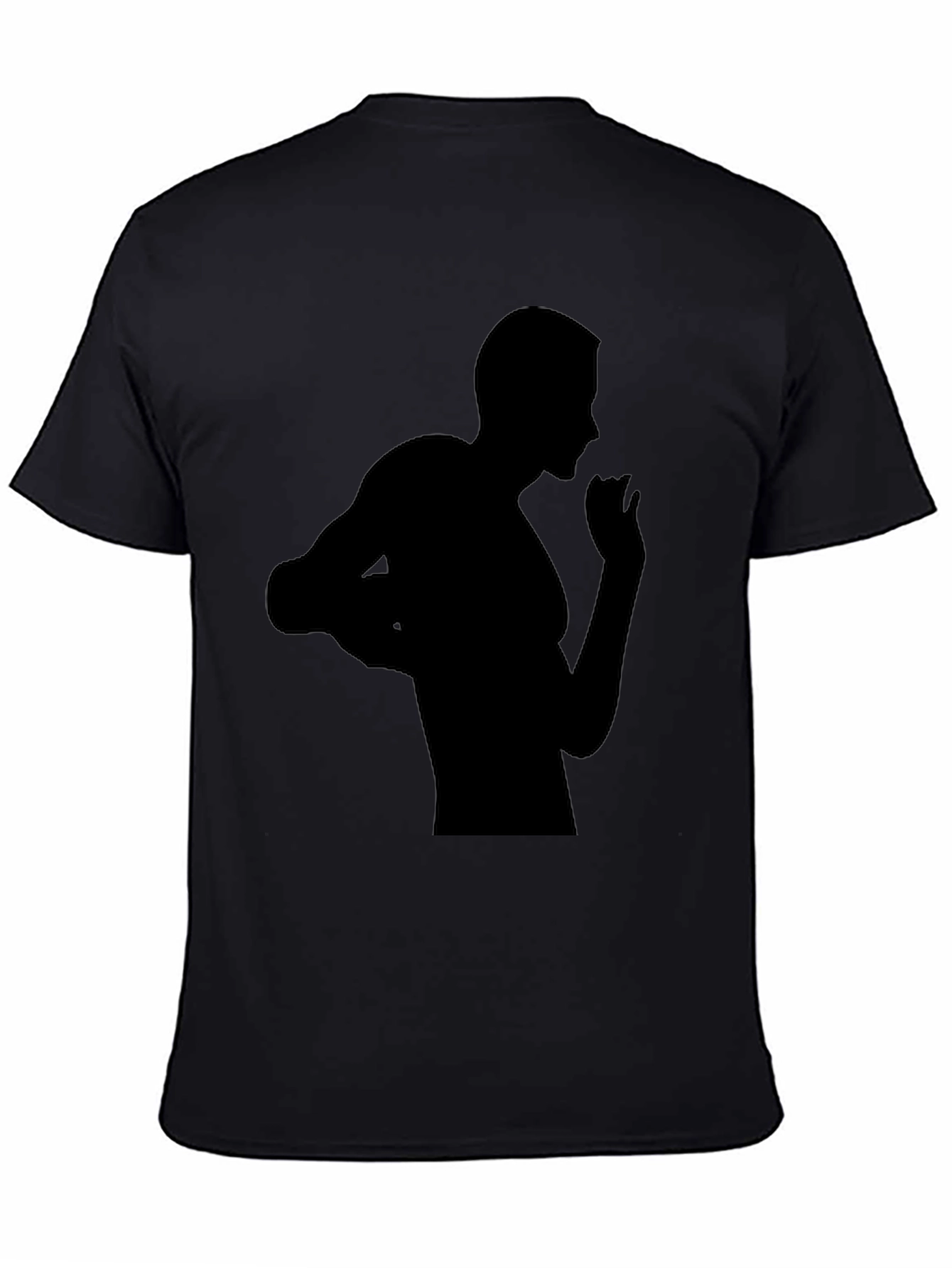 Black Black Silhouette Graphic Tee view 4