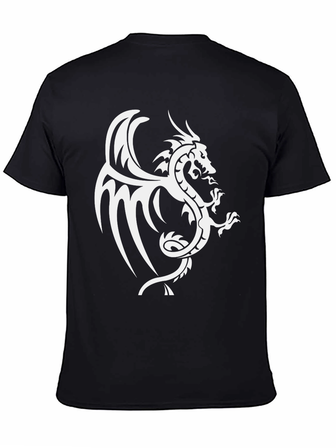 Black Dragon Graphic Black T-Shirt view 4