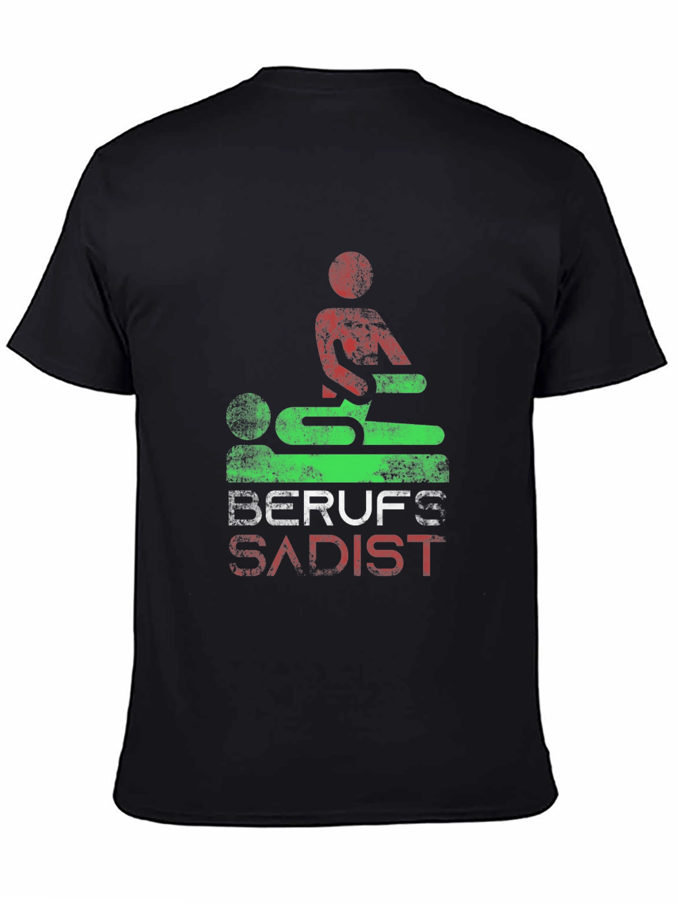 Black Berufs Sadist Graphic Tee - Black Unisex T-Shirt view 4