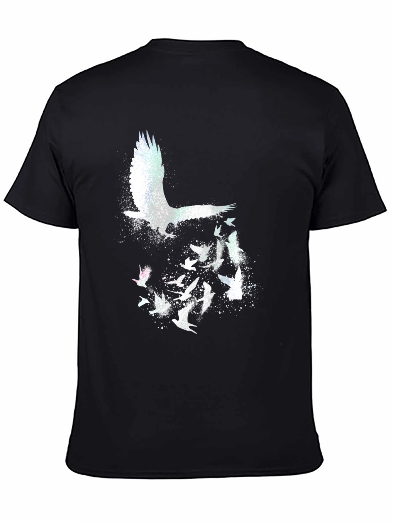 Black Eagle Flight Graphic Tee - Stylish Crew Neck T-Shirt view 4