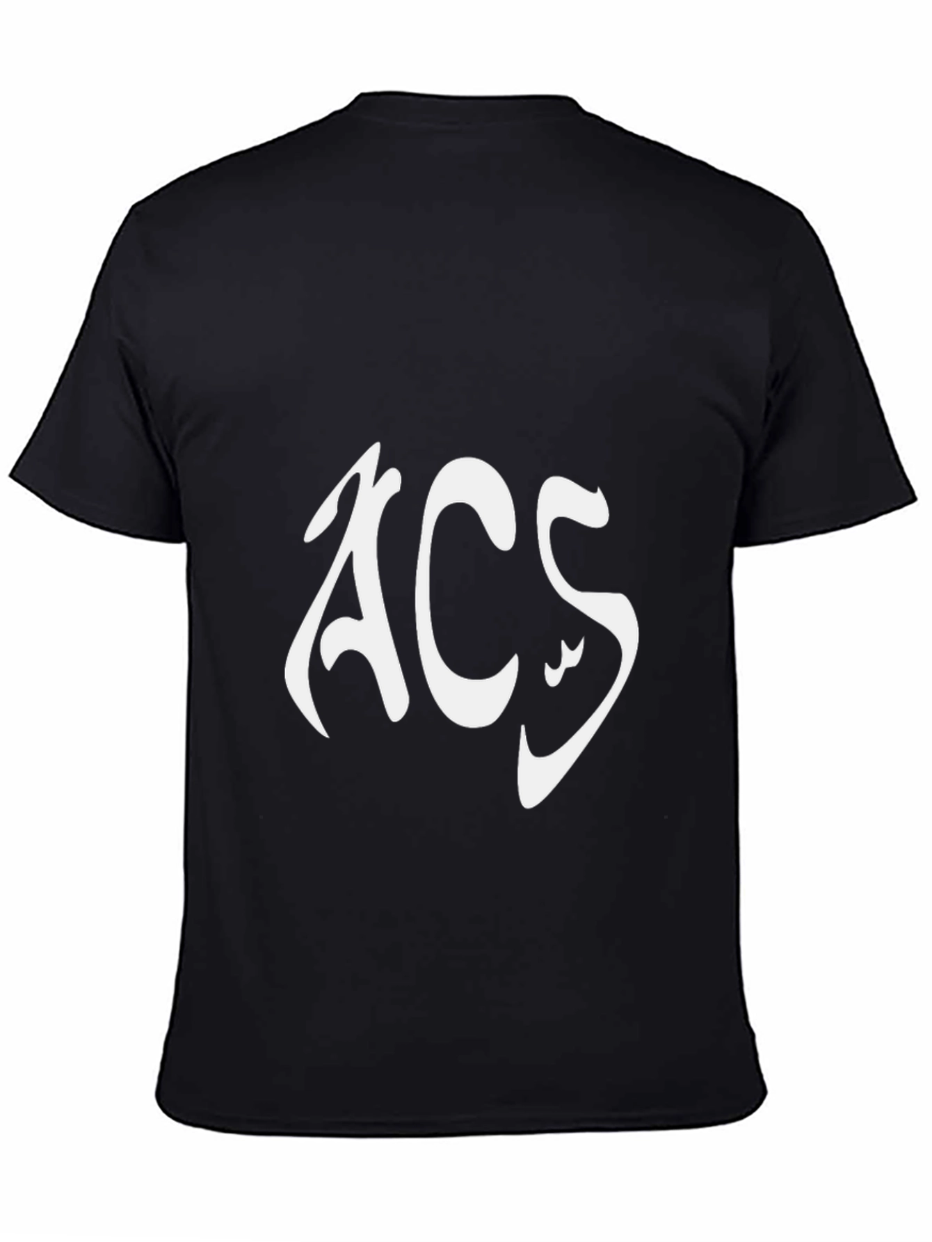 Black ACS Graphic Tee - Stylish Black Cotton Blend T-Shirt view 4