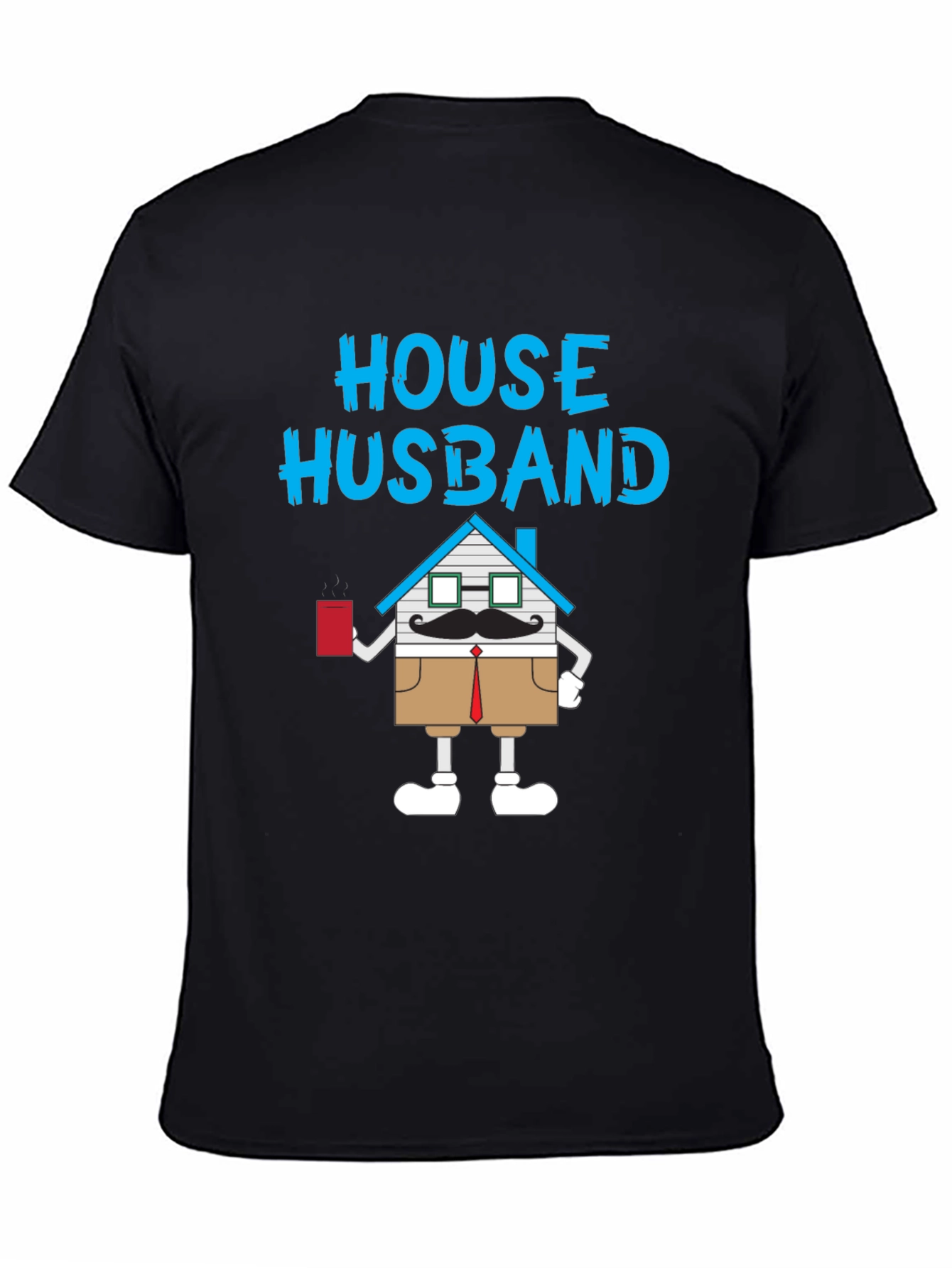 Black House Husband Graphic Novelty T-Shirt view 4