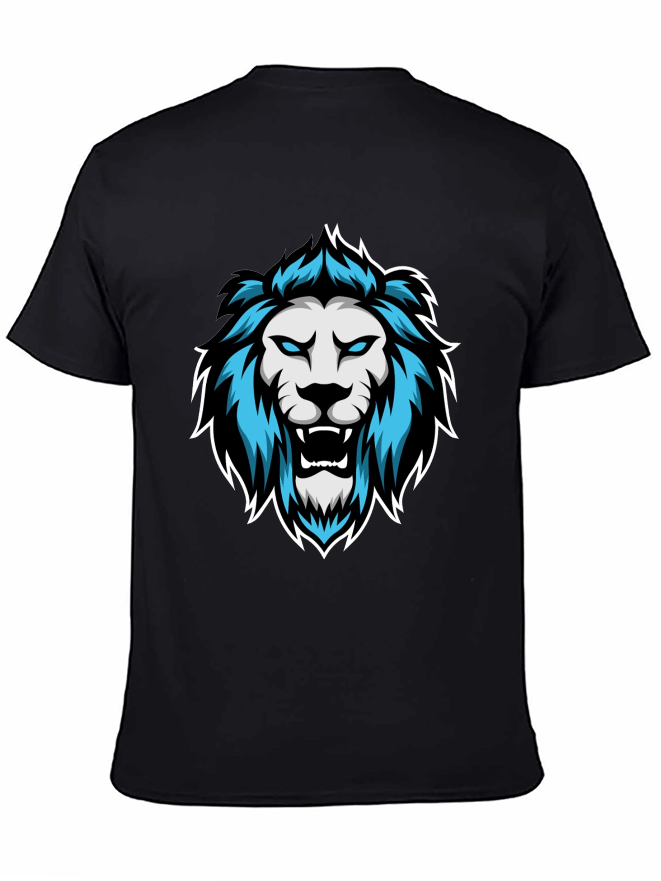 Black Lion Graphic Tee - Men's Black T-Shirt view 4