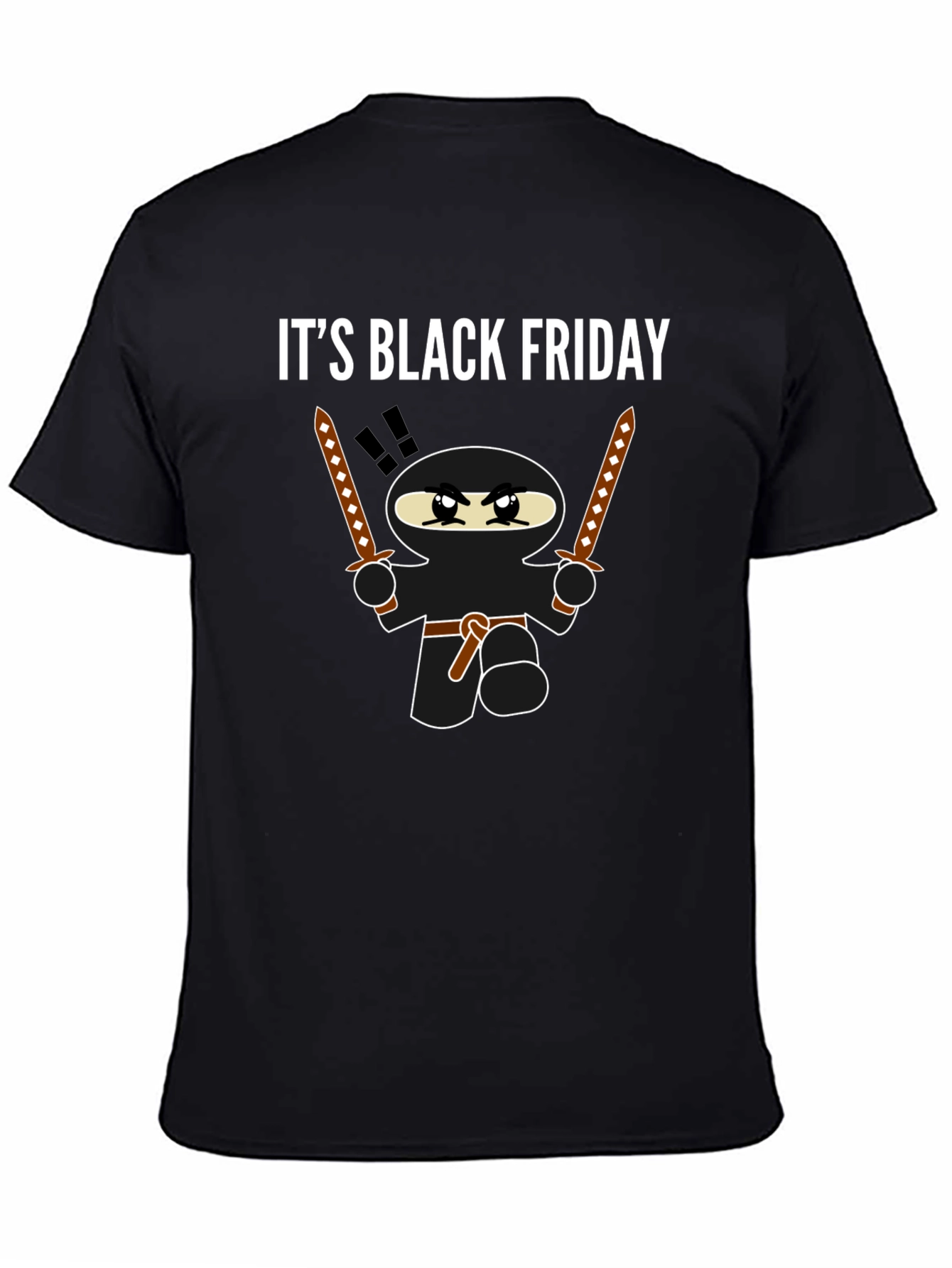 Black It's Black Friday Ninja T-Shirt view 4