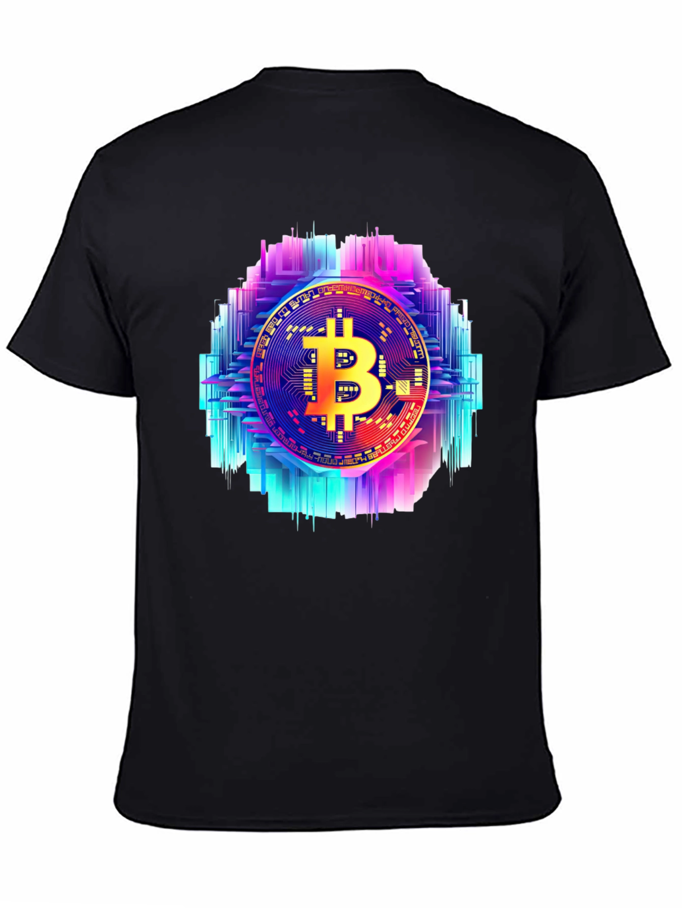 Bitcoin Circuit Graphic Tee - Crypto Style - 4