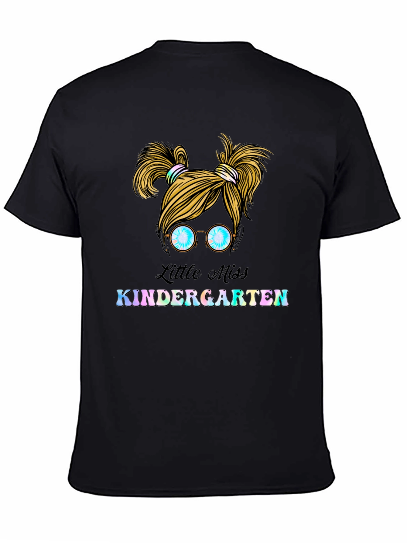 Black Little Miss Kindergarten T-Shirt view 4