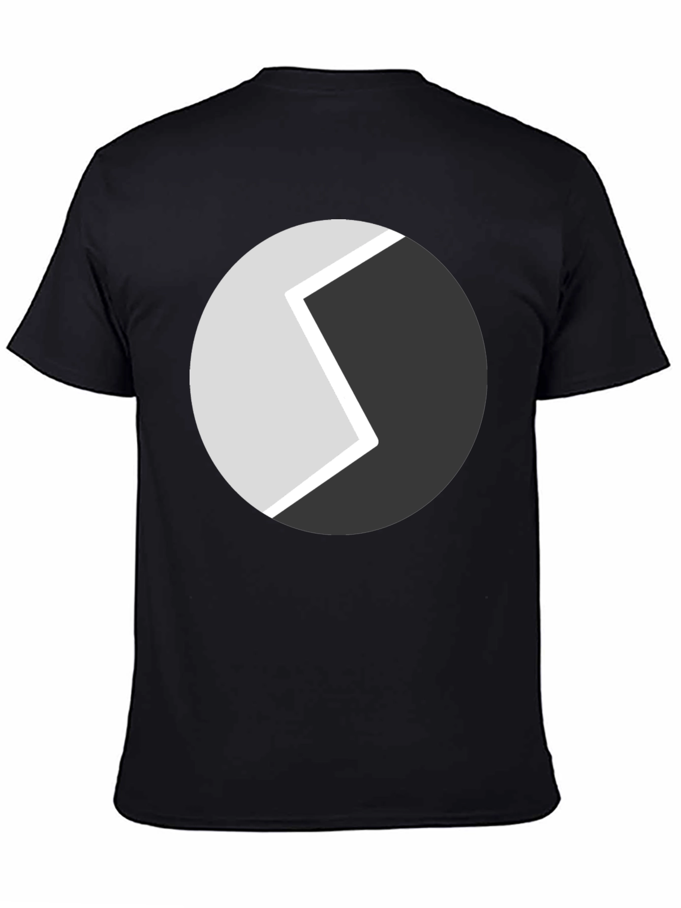 Abstract Circle Graphic Tee - Modern Black T-Shirt - 4