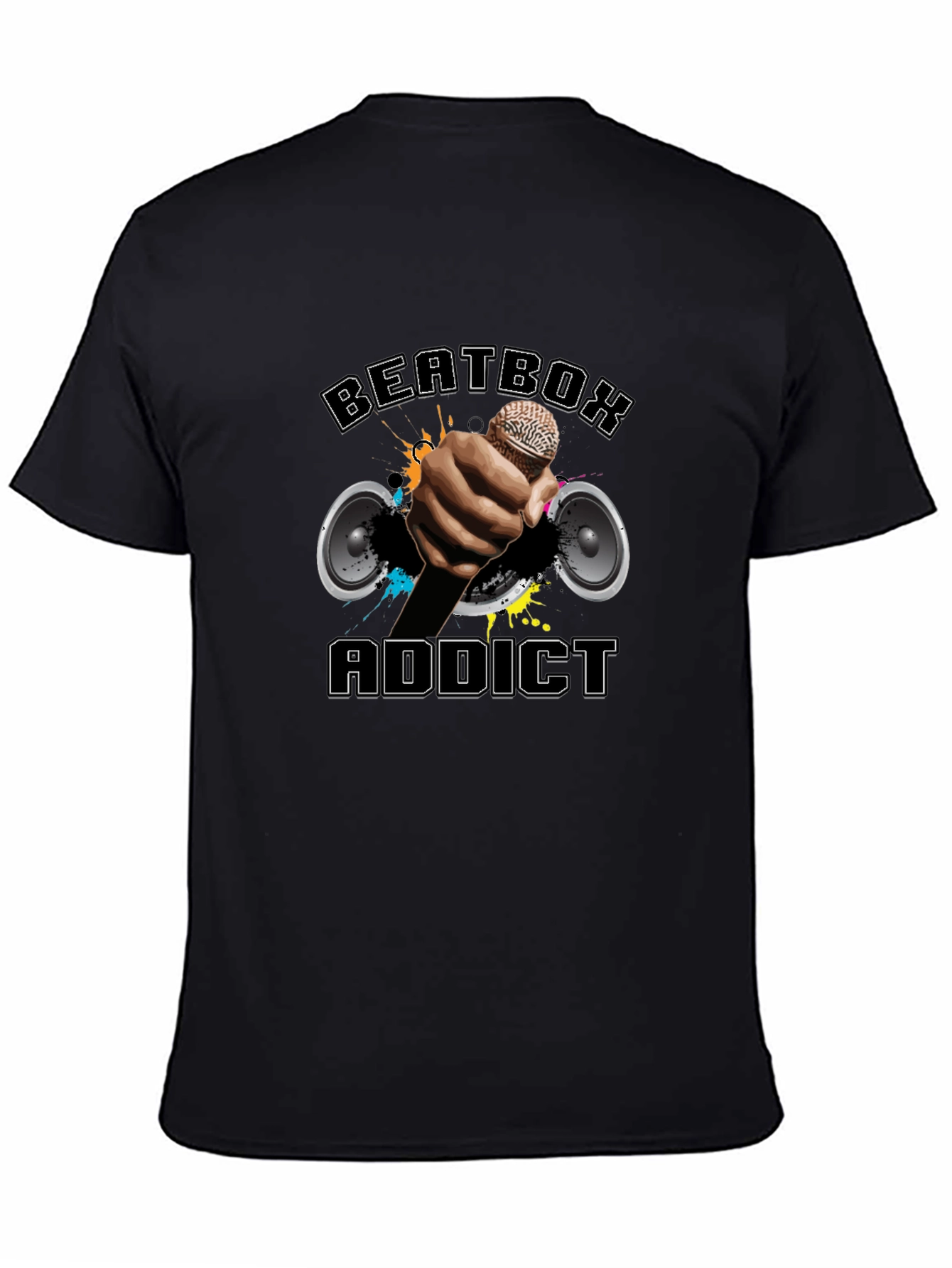 Black Beatbox Addict T-Shirt view 4