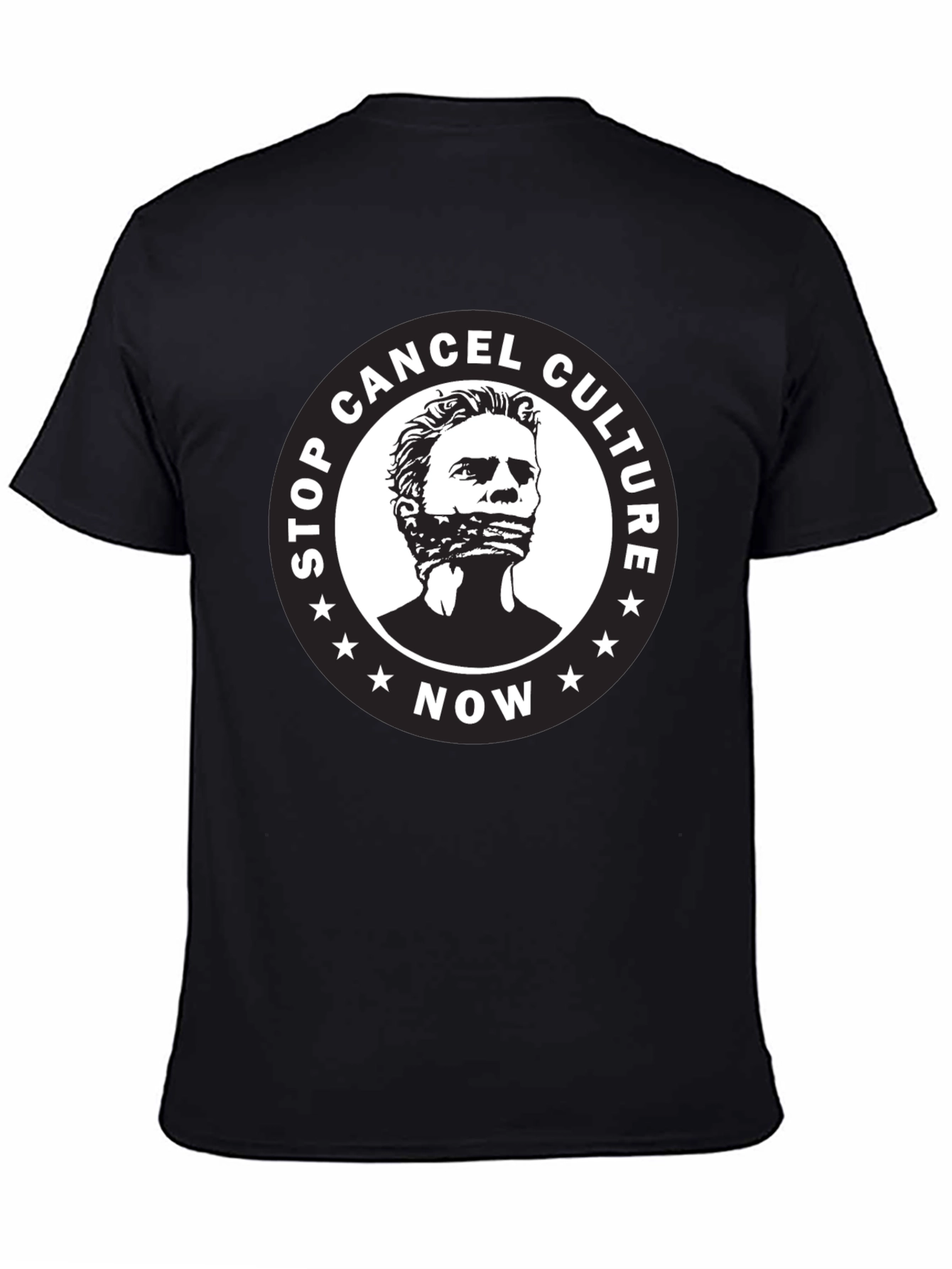 Black Stop Cancel Culture Graphic T-Shirt view 4