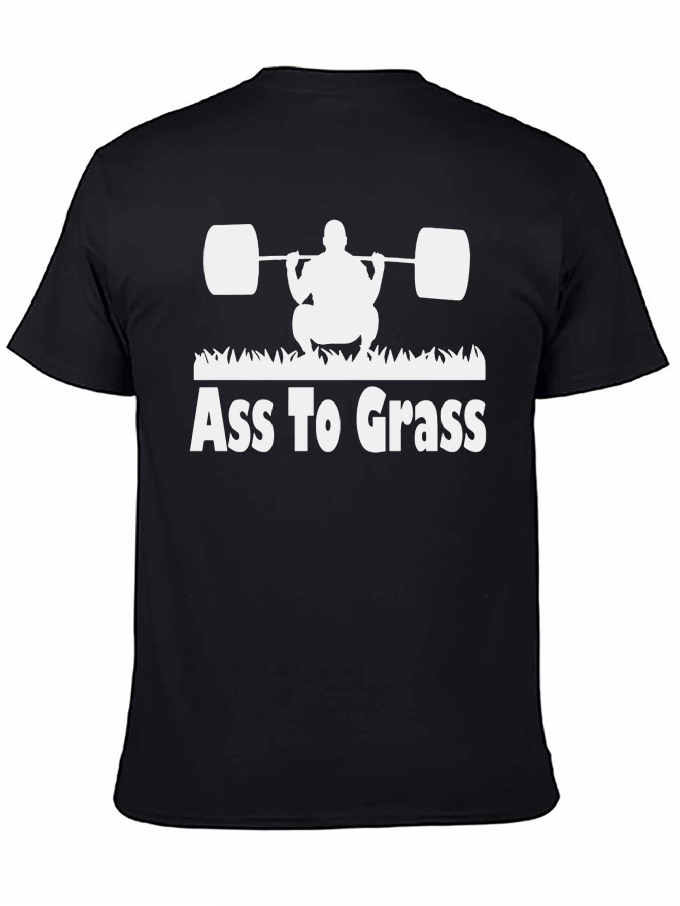 Black Ass to Grass Black Graphic T-Shirt view 4