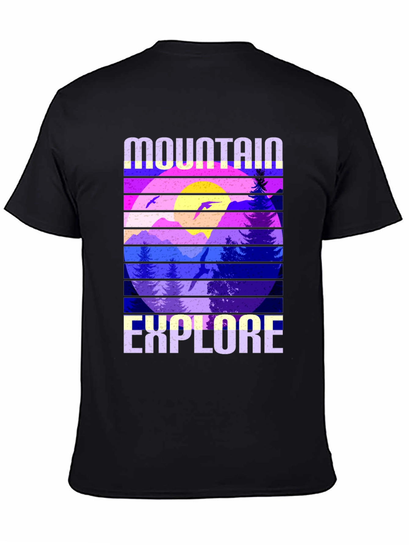 Black Mountain Explore Graphic Tee - Black view 4