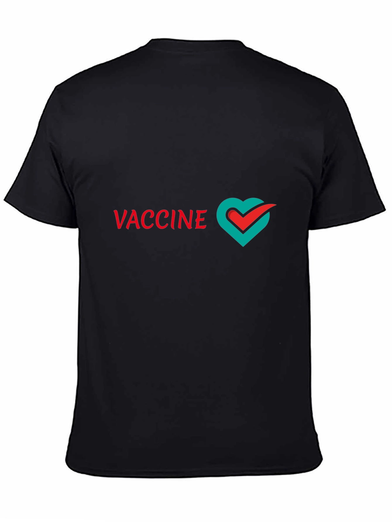 Black Vaccine Love T-Shirt - Stylish & Supportive view 4