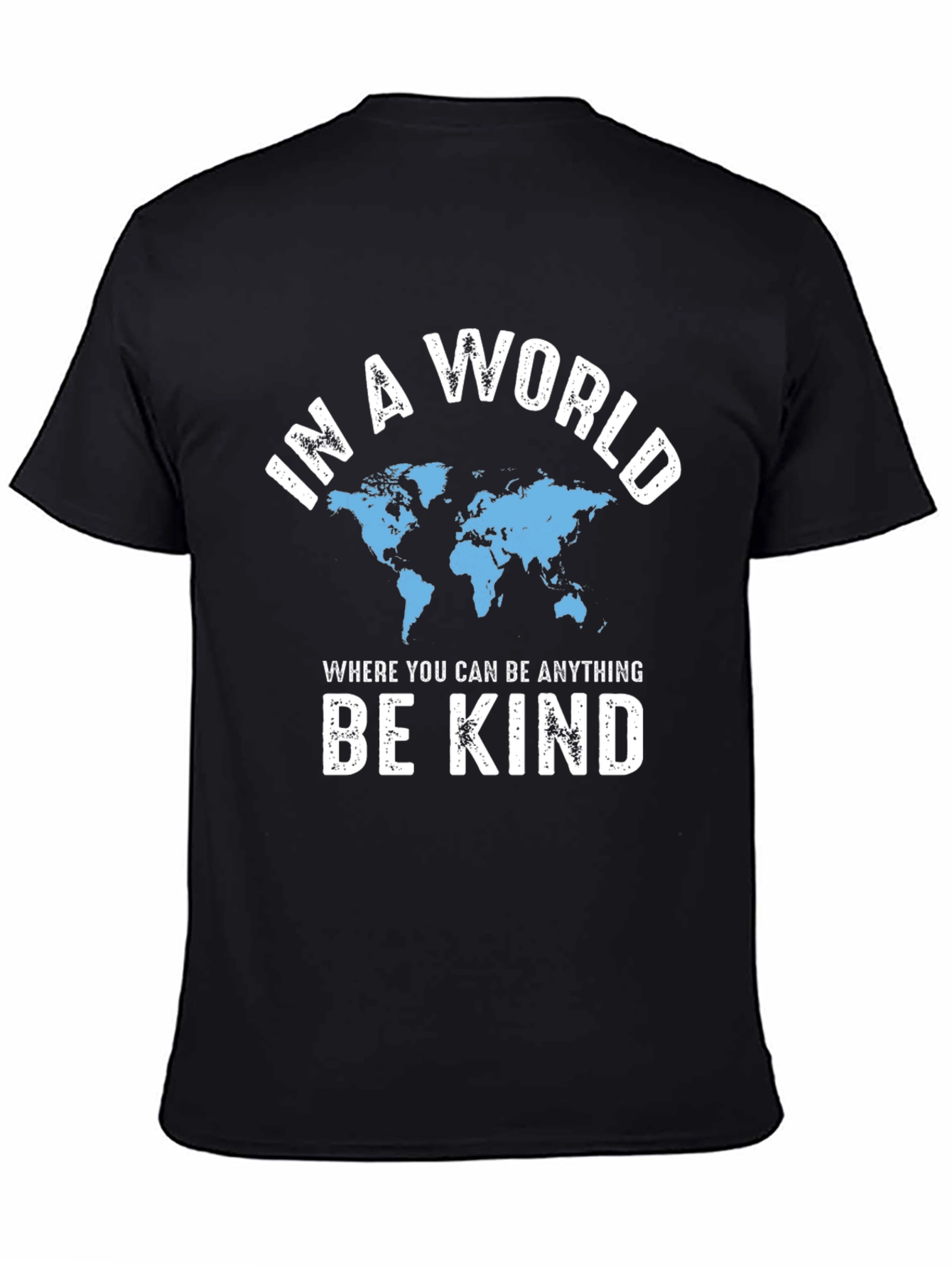 Black Kindness World Graphic T-Shirt - Be Kind view 4
