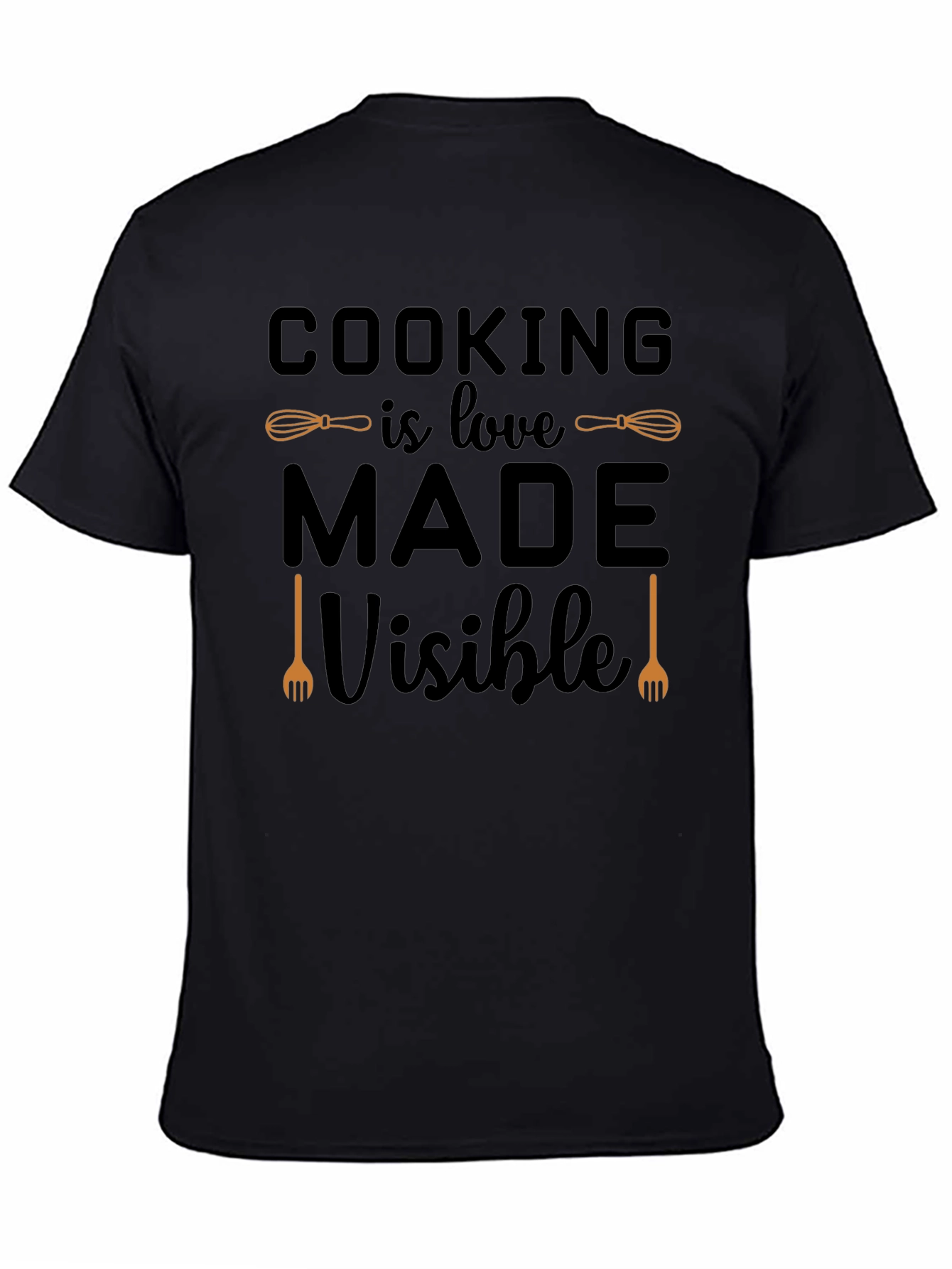 Black Cooking is Love Made Visible Graphic T-Shirt view 4