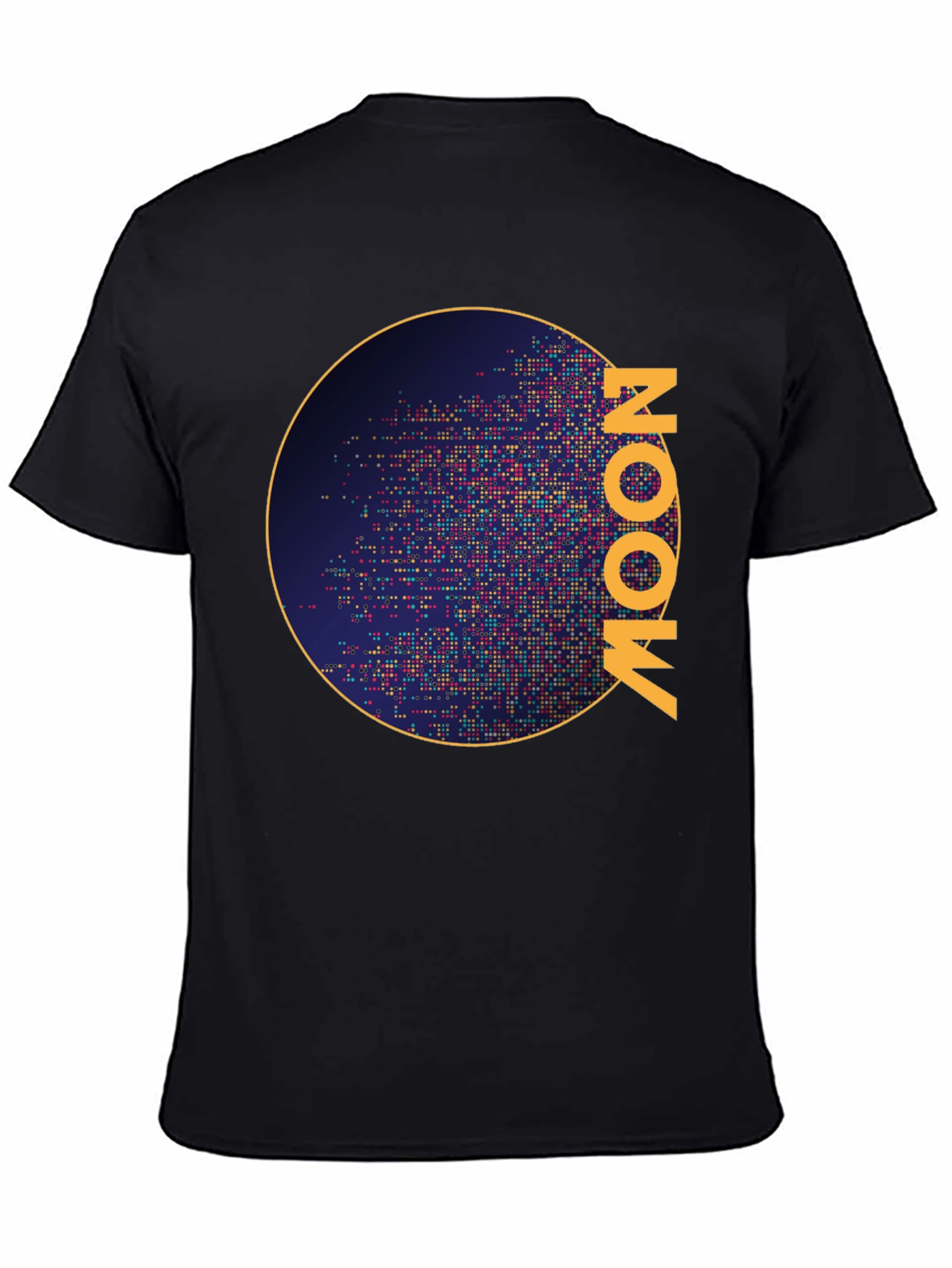 Black Moon Graphic Black T-Shirt view 4