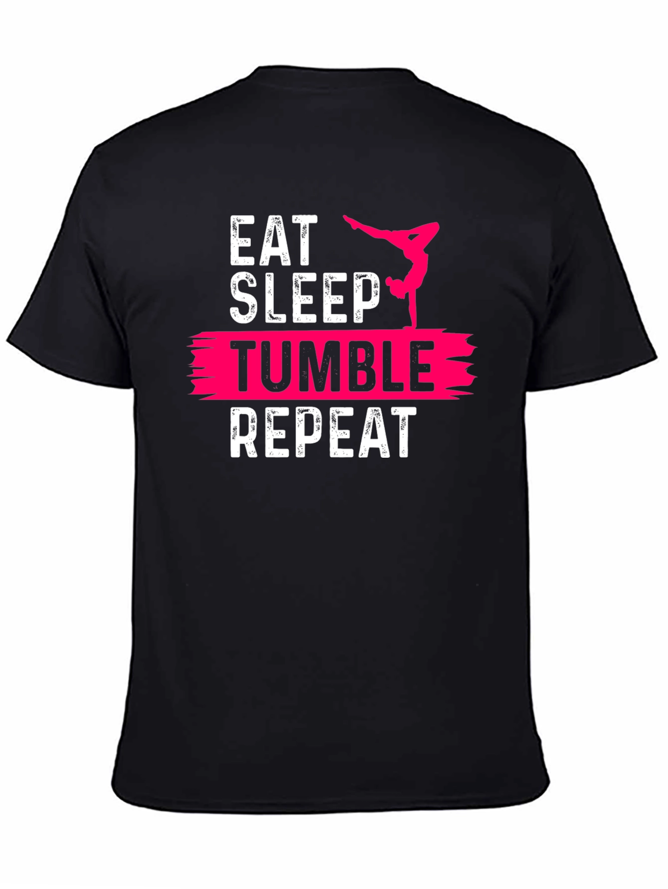 Black Eat Sleep Tumble Repeat T-Shirt view 4