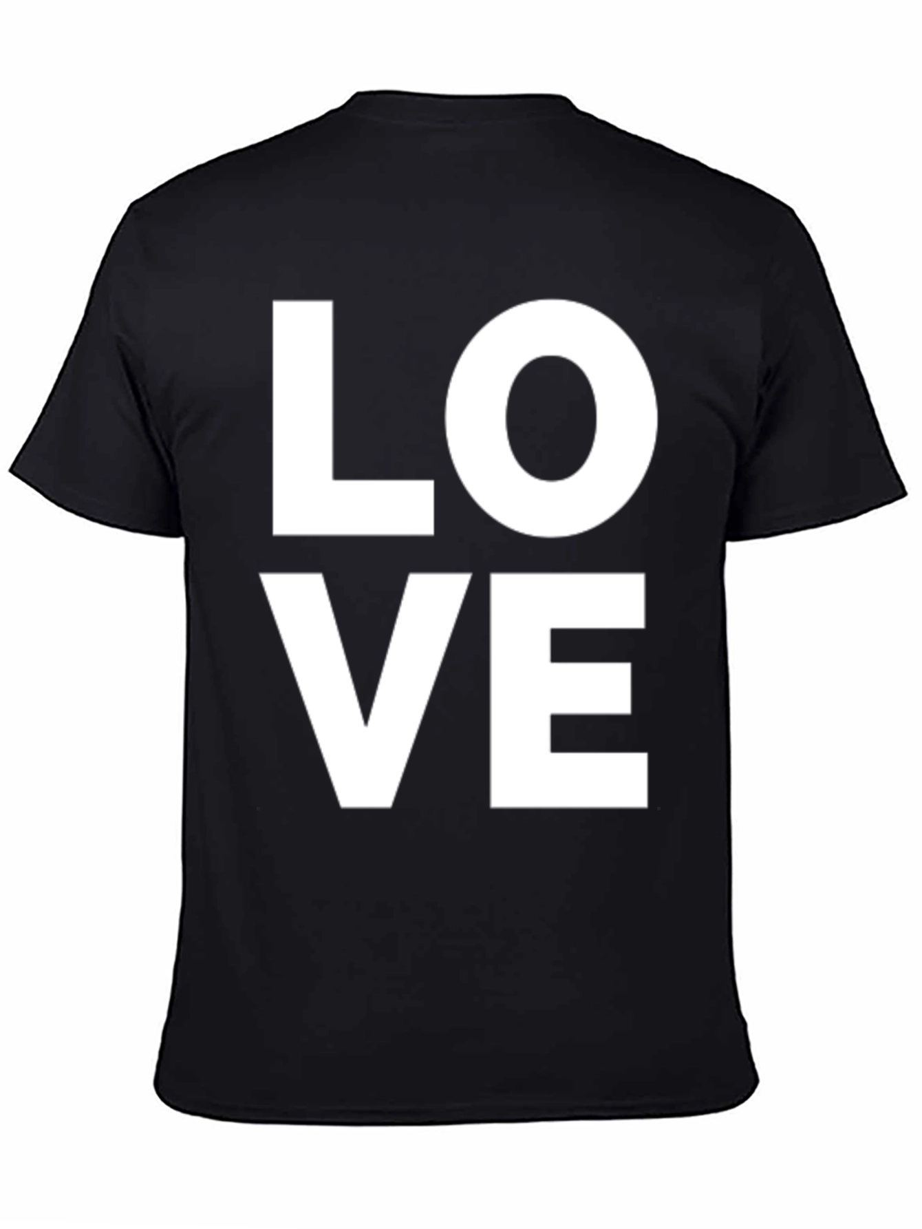 Black Love Graphic Tee - Trendy Casual Shirt view 4