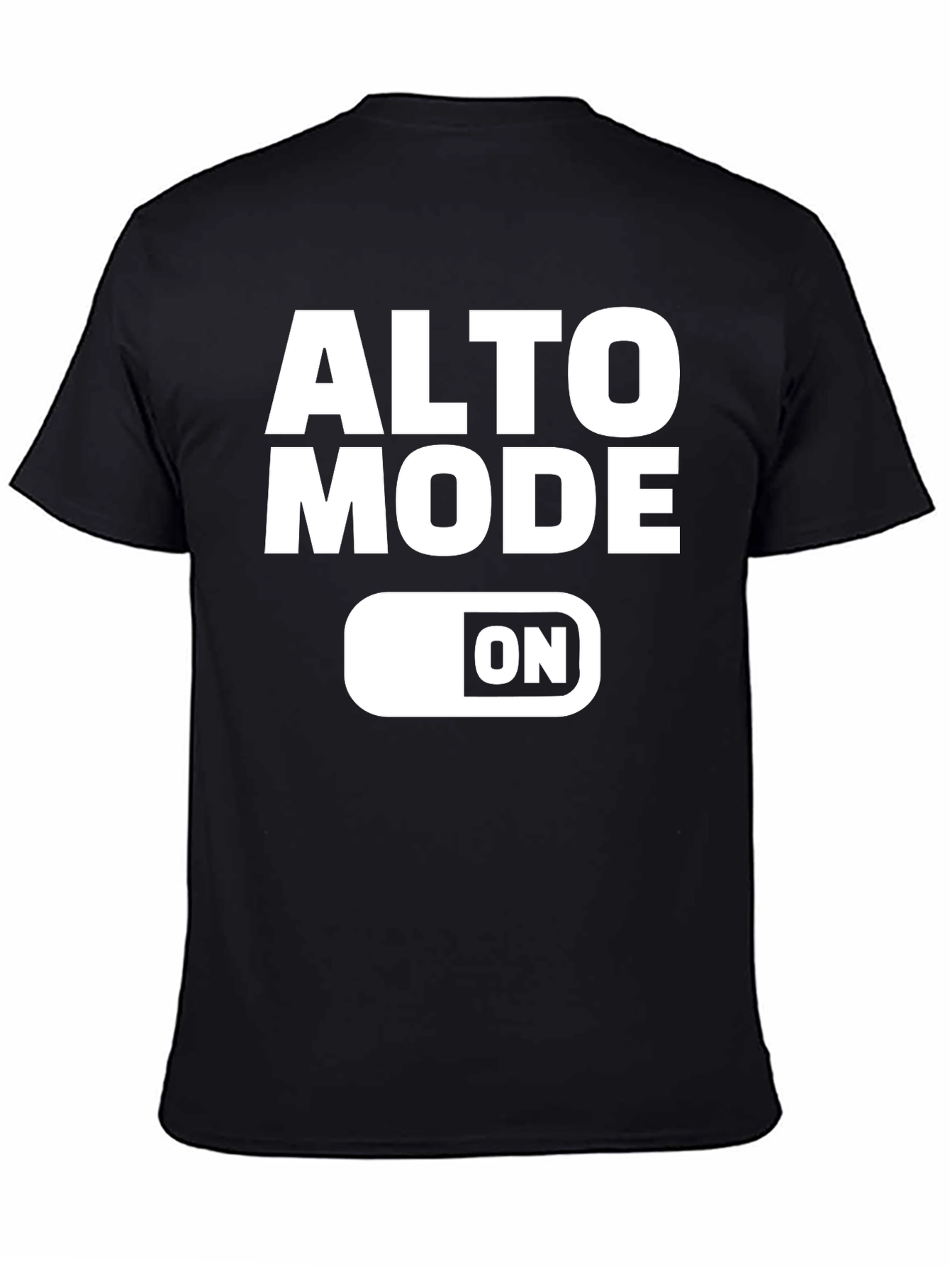 Black Alto Mode ON Black Graphic Tee Shirt view 4