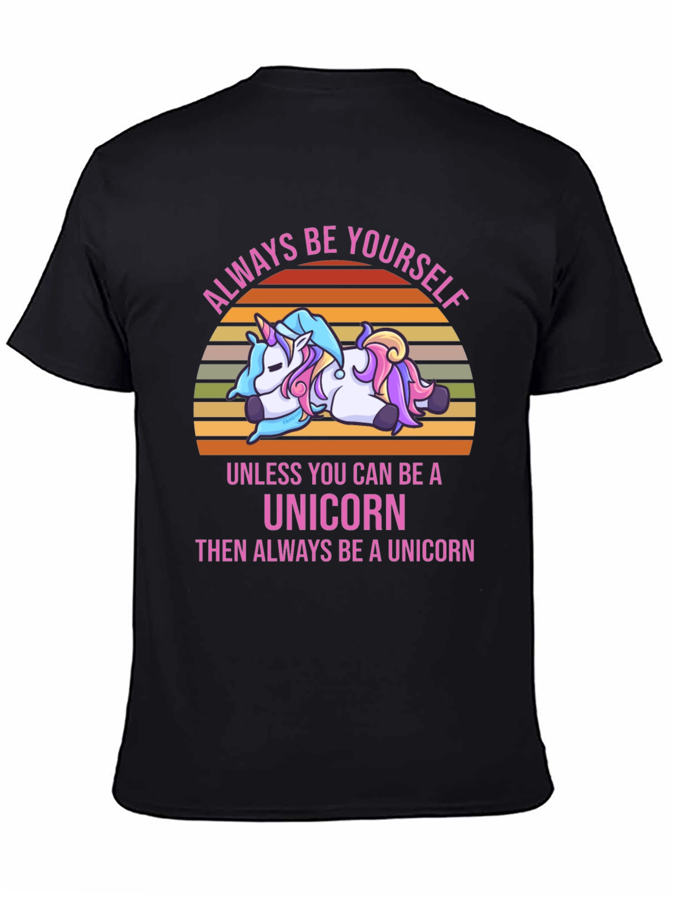 Black Unicorn Graphic Tee - Always Be Yourself view 4