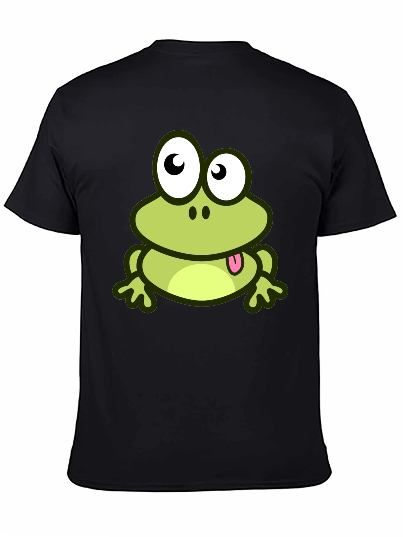 Black Frog Graphic T-Shirt - Casual Style view 4