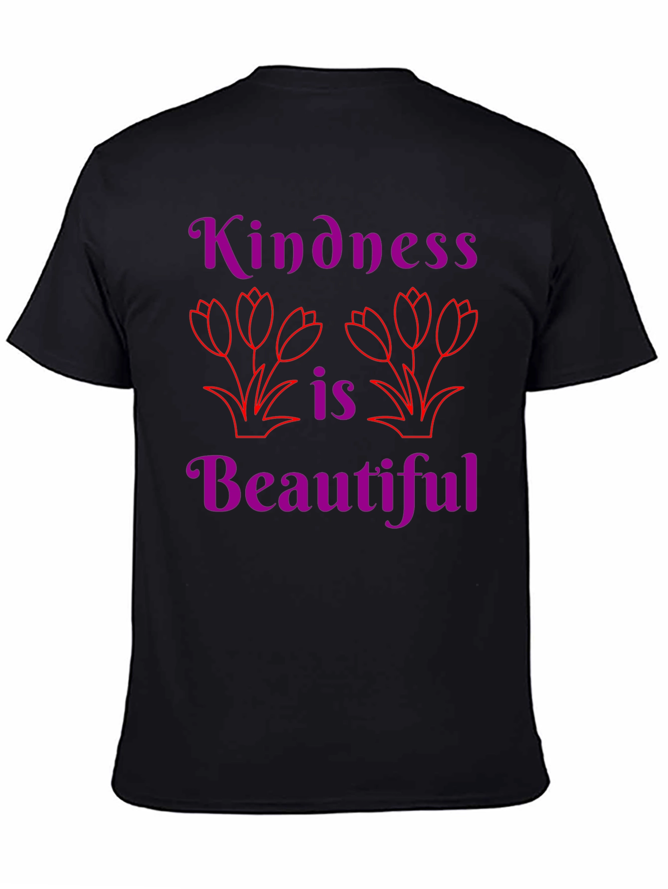 Black Kindness is Beautiful Graphic Tee view 4