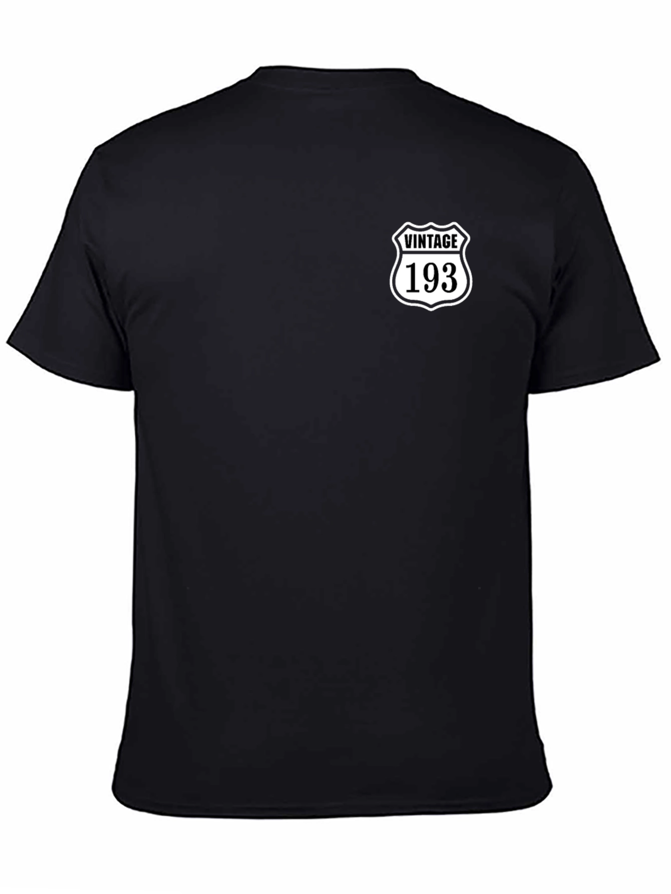 Black Vintage 193 Black T-Shirt view 4