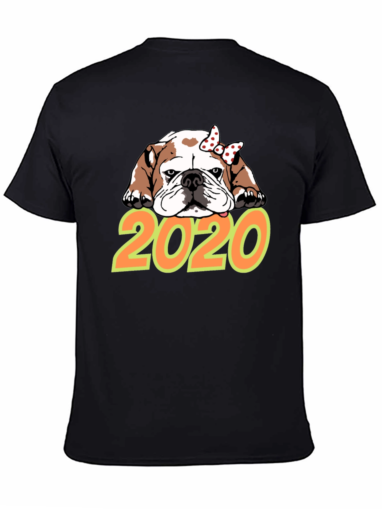 Black Bulldog 2020 Graphic T-Shirt view 4