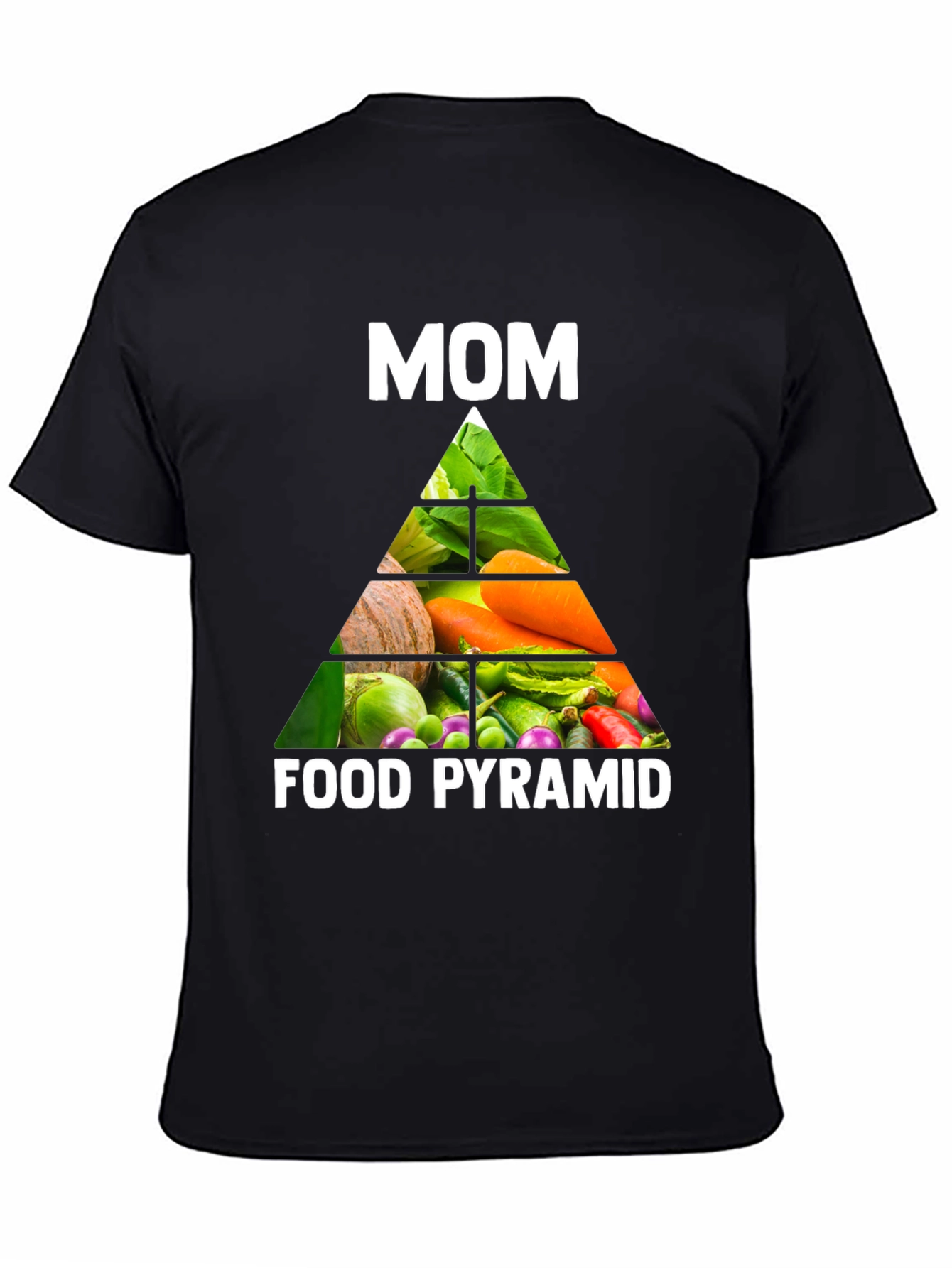 Mom's Food Pyramid T-Shirt - Healthy Eating Tee - 4