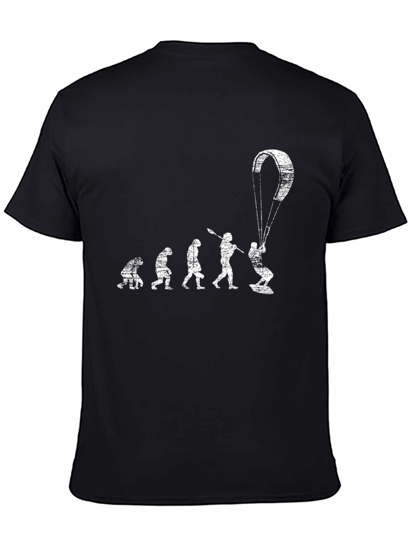 Black Kitesurfing Evolution T-Shirt - Black view 4